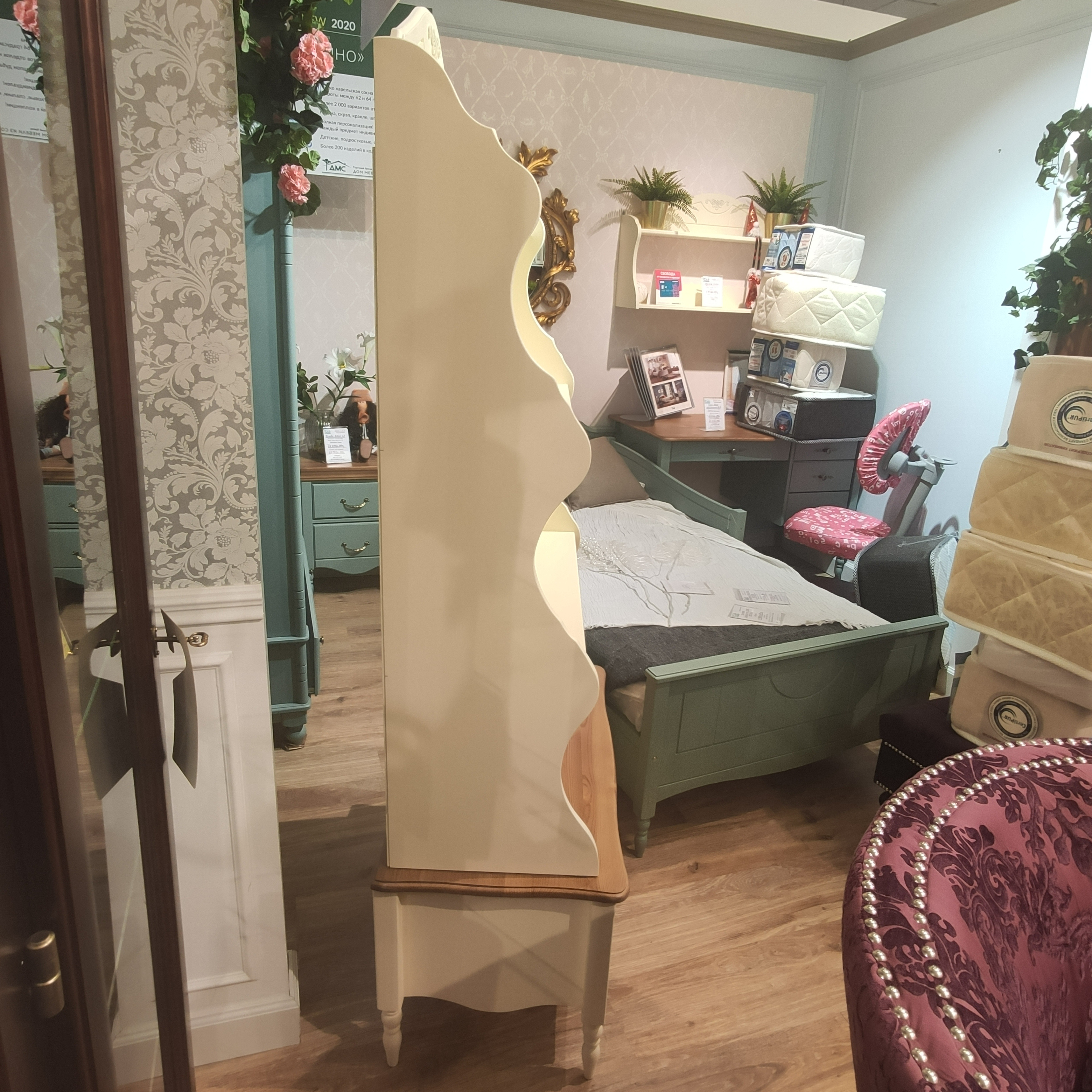 Стеллаж массив сосны Айно №4