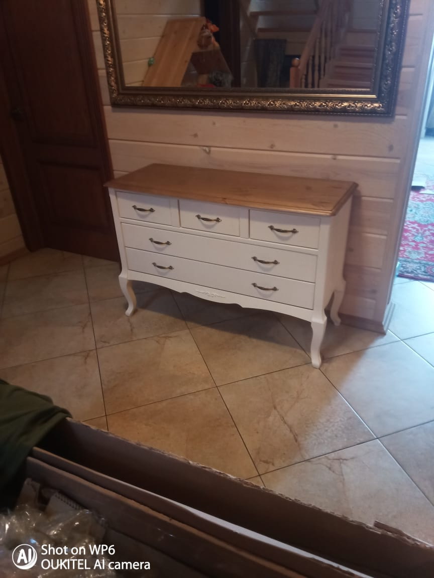 Комод белый 5 ящиков Ари-Прованс №4