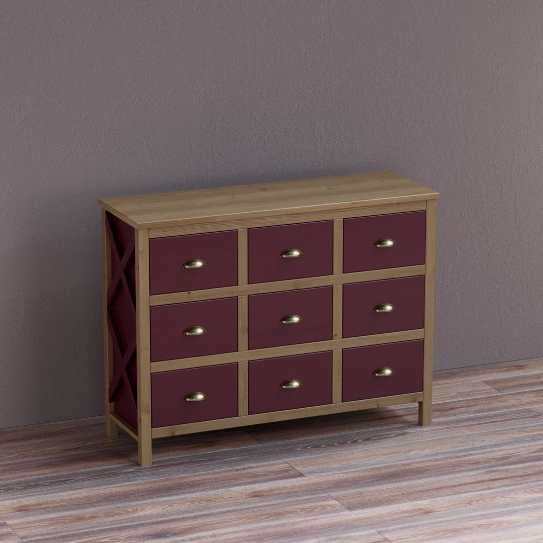 Комод Армо 9 ящиков 2.15.01