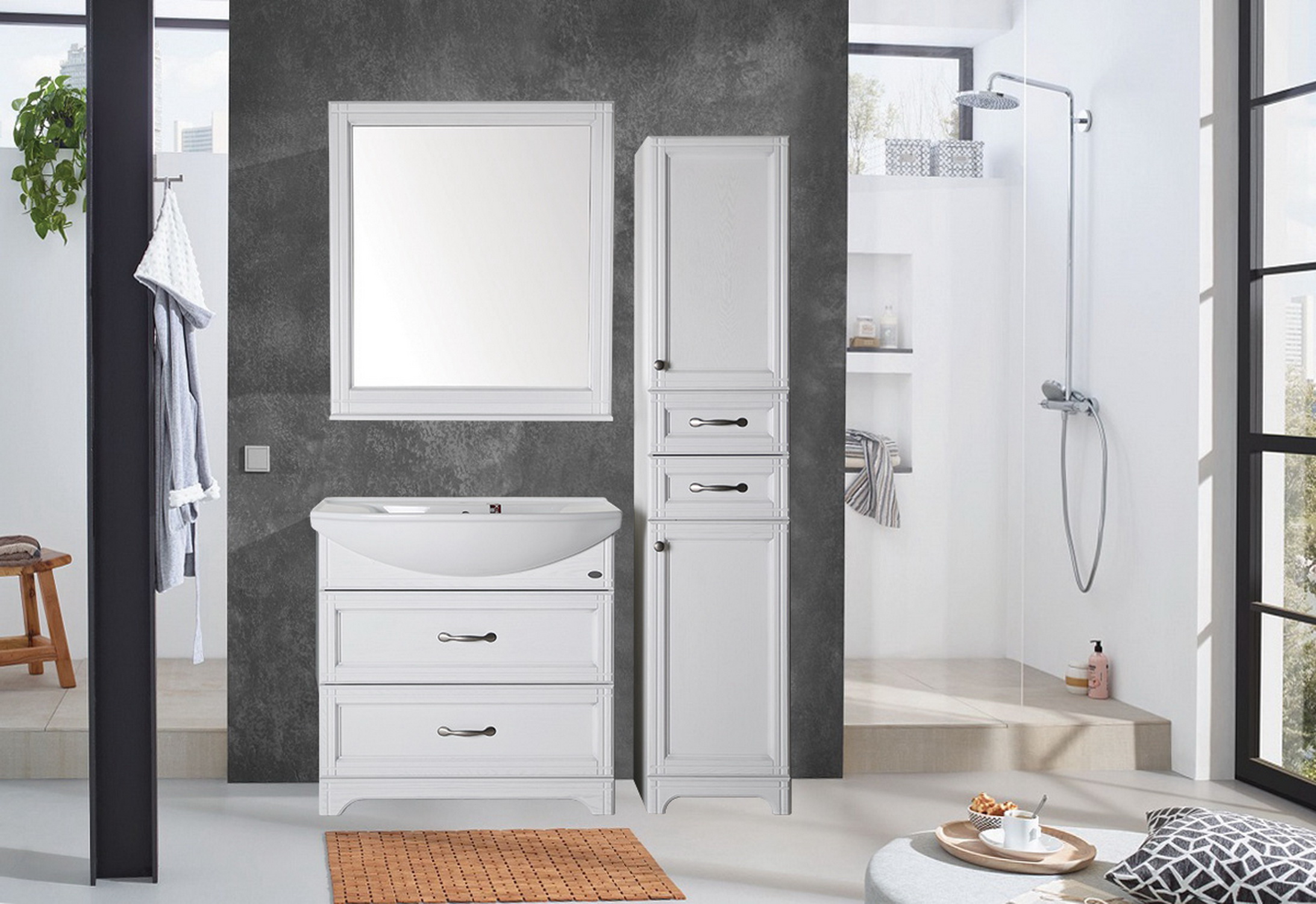 Раковина белая в ванную Стиль 85