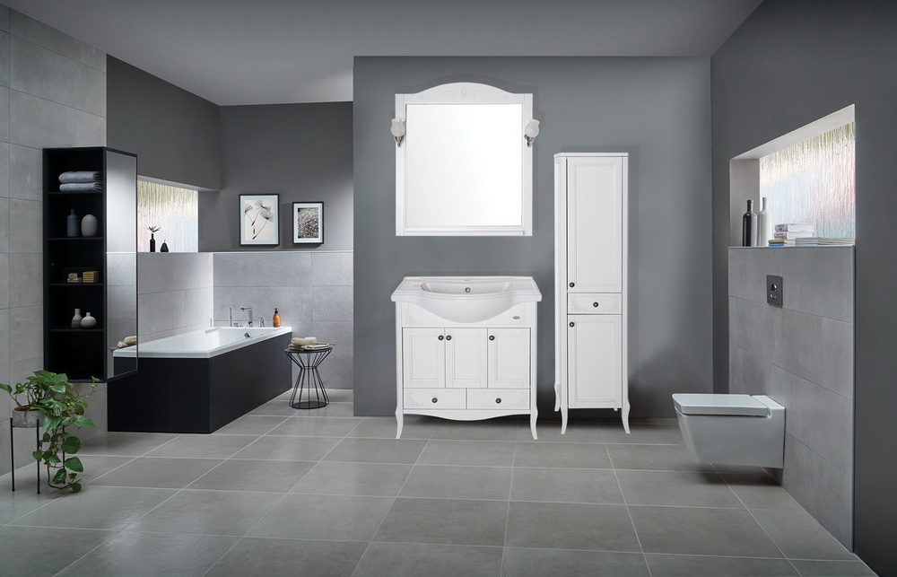 Раковина белая из керамики Классик 800