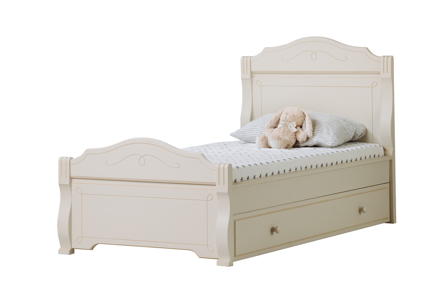 Кровать 1 ящик односпальная Бетти №39 1200х2000