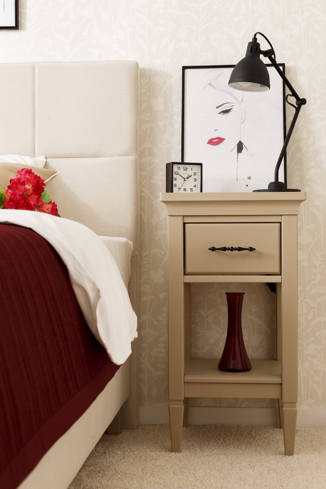 Тумба с ящиком сосна Дания №6