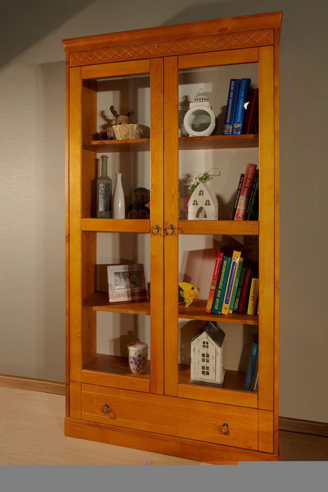 Шкаф книжный с ящиками и полками Дания
