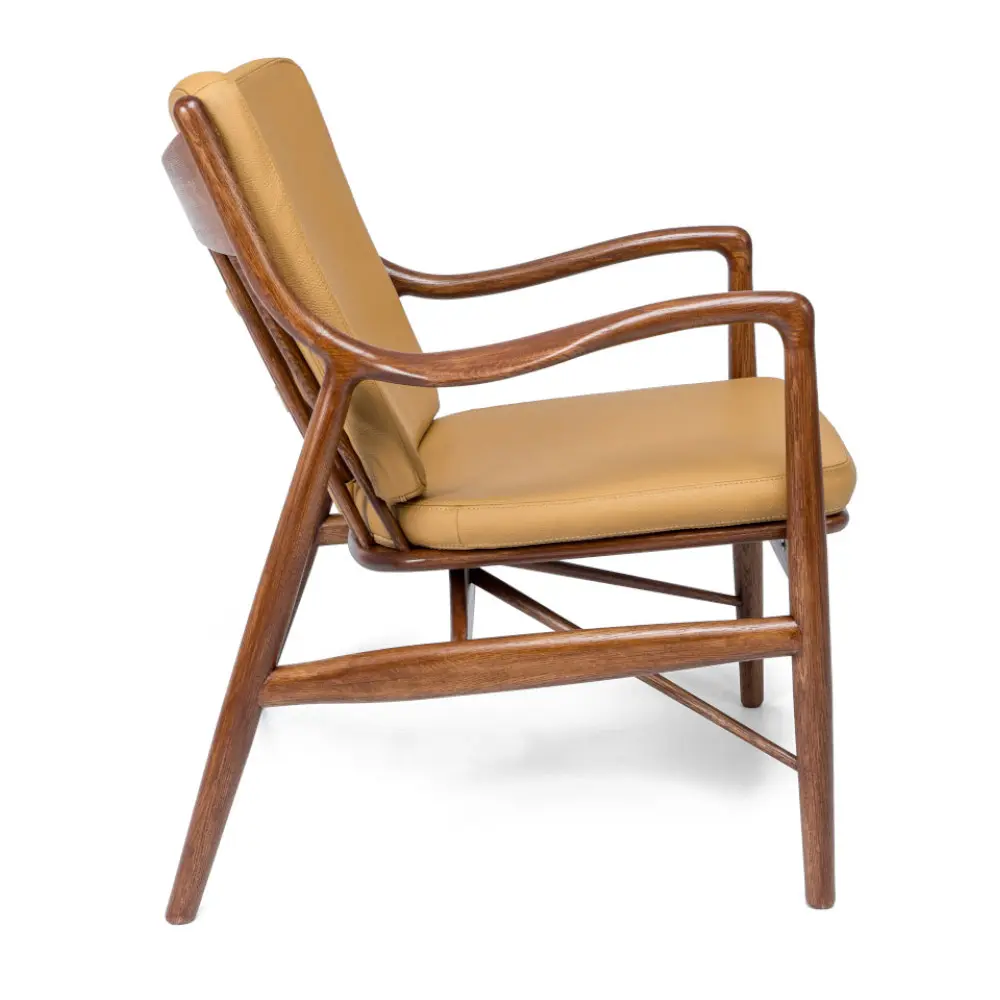 Кресло массив дуба Гарвард комфорт (кожа)