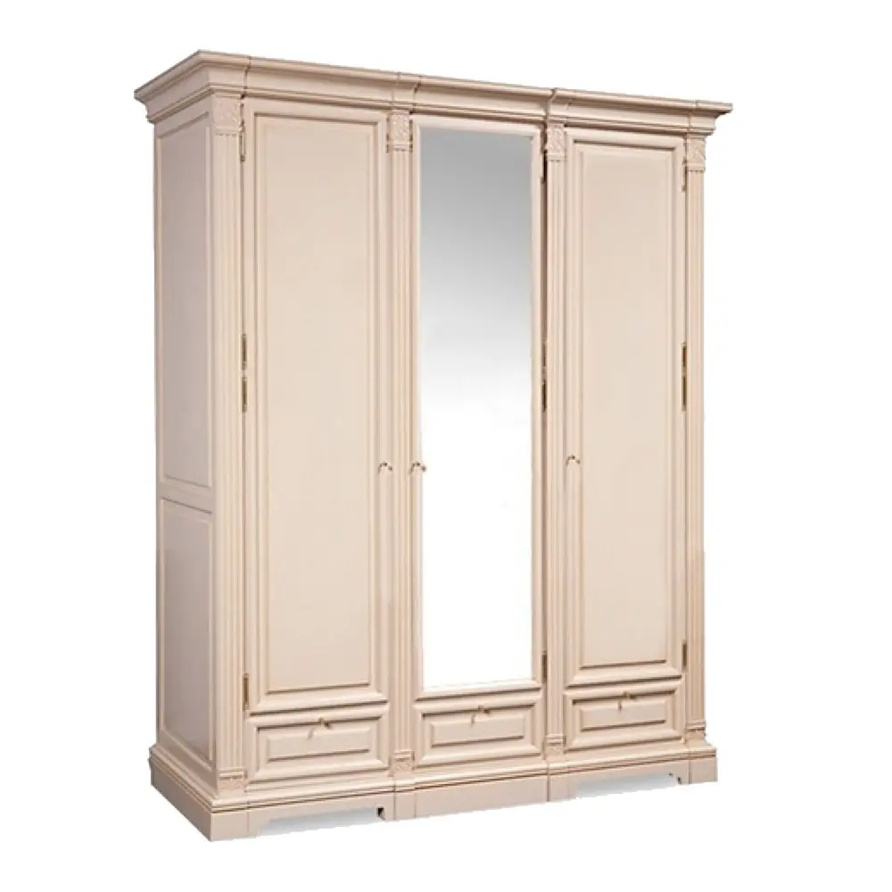 Шкаф Порто  для платья и белья ГМ 5923, крем с патиной