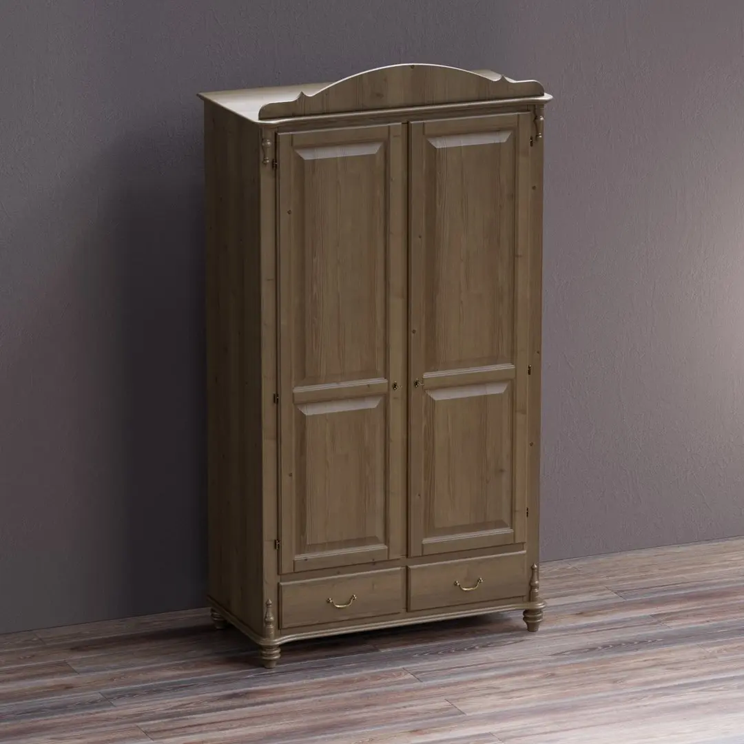 Шкаф Скандия 2-створчатый платяной с ящиками 3.16.01