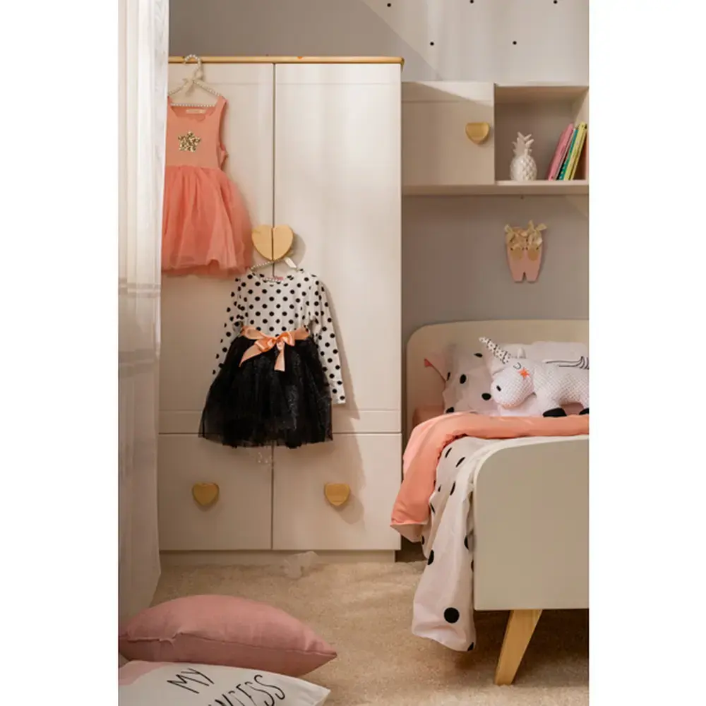 Шкаф белый с 2 ящиками ТК №5 2-ств.