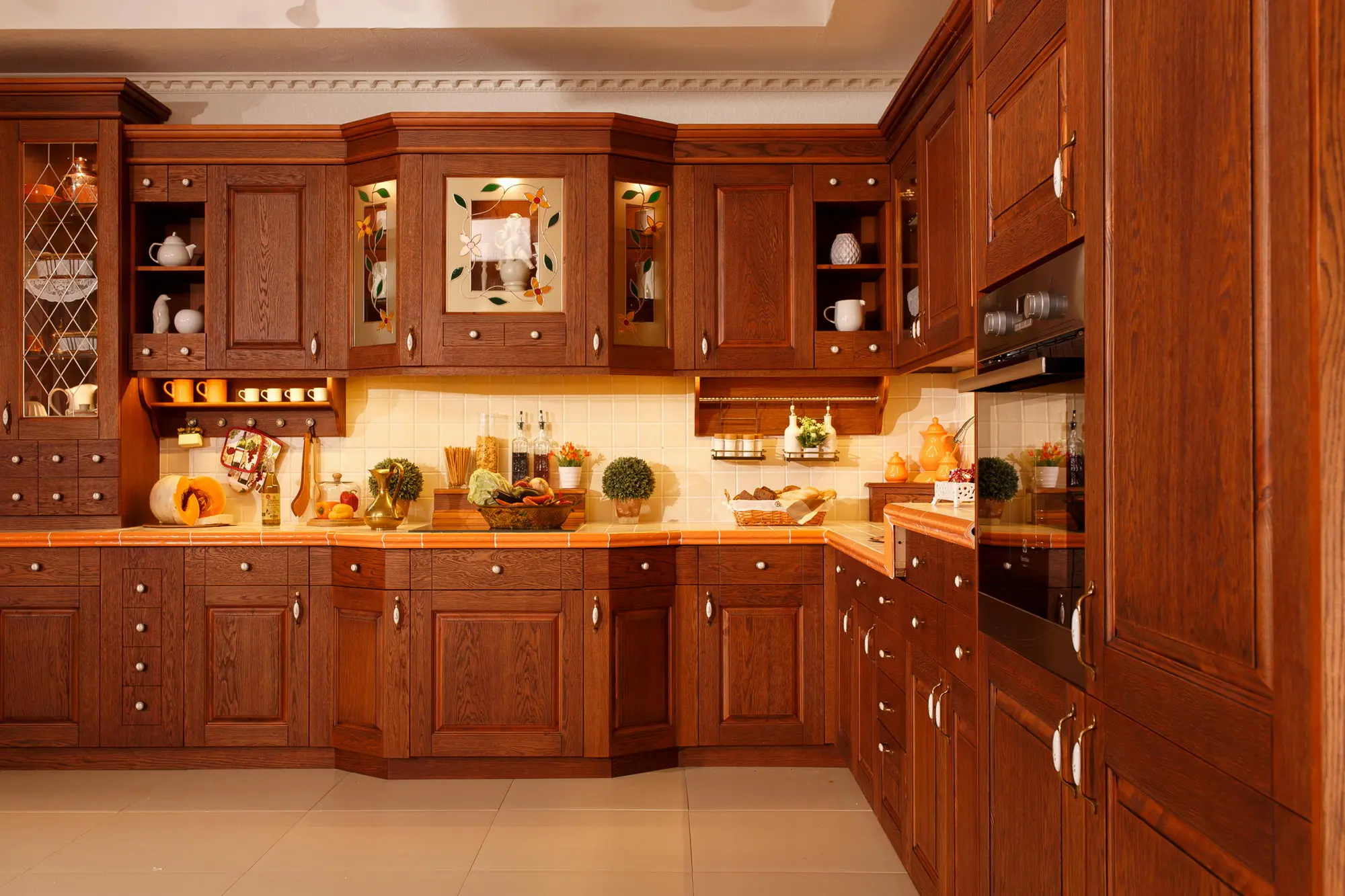   Кухня деревянная Моника (цена за п/м)  