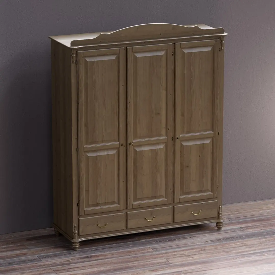 Шкаф Скандия 3 ств с ящиками 3.14.01