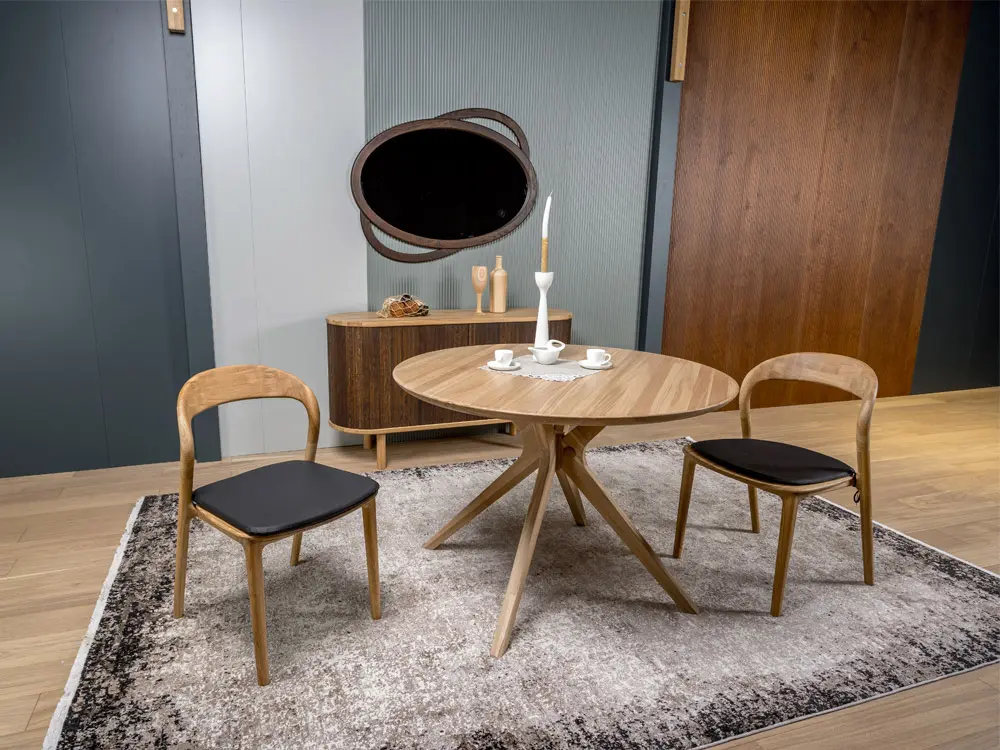 Стул из дуба Милина мягкий (ткань)