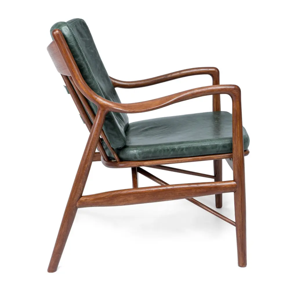 Кресло массив дуба Гарвард комфорт (кожа)