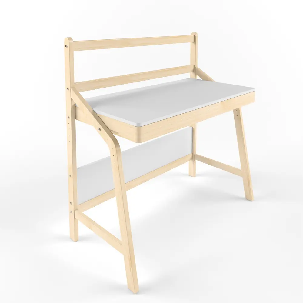 Стол массив березы  Rabbit   Wood UNO белый  