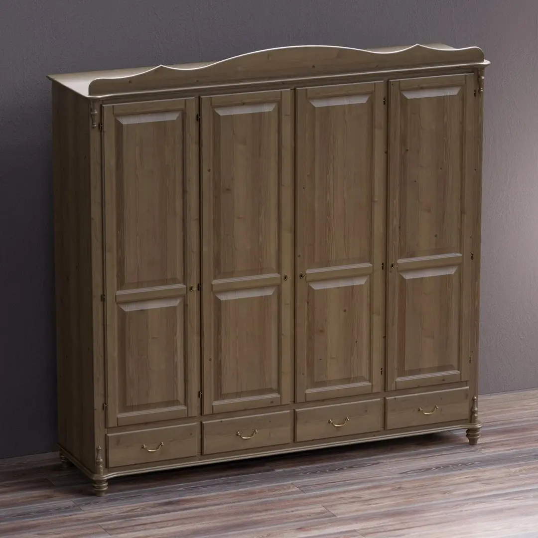 Шкаф Скандия 4 ств.с ящиками Б3.14.01