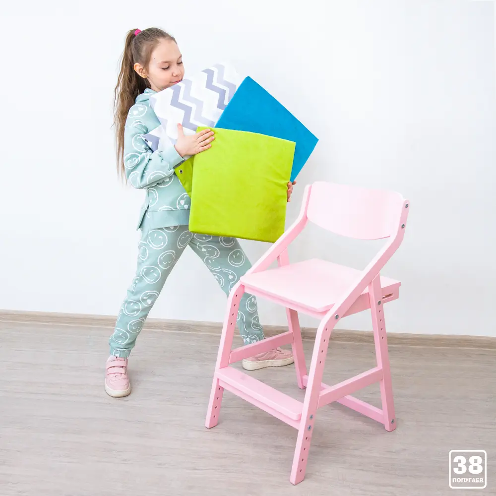 Стул Роберт массив березы  розовый