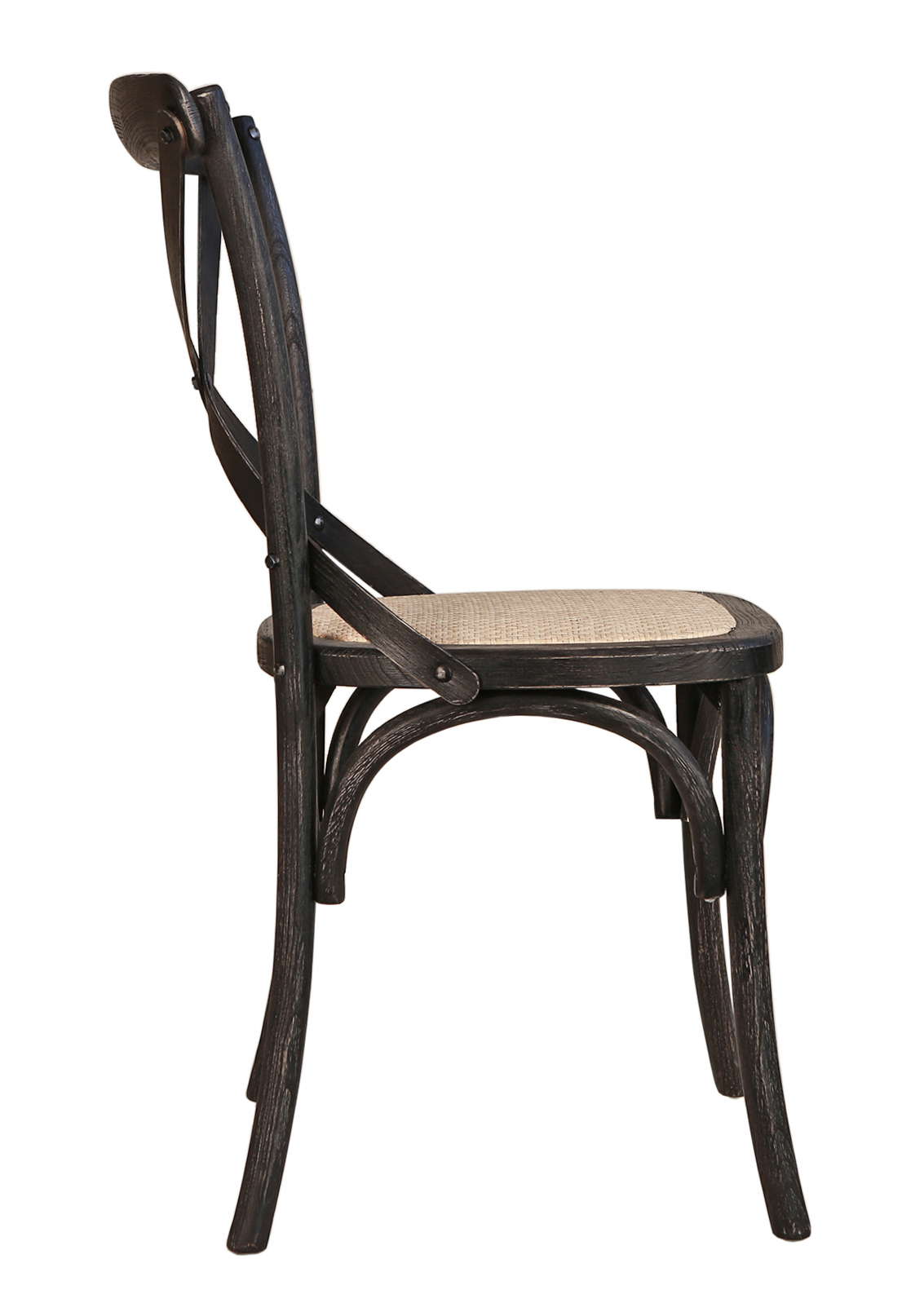 Стул Cross Back Black Brush