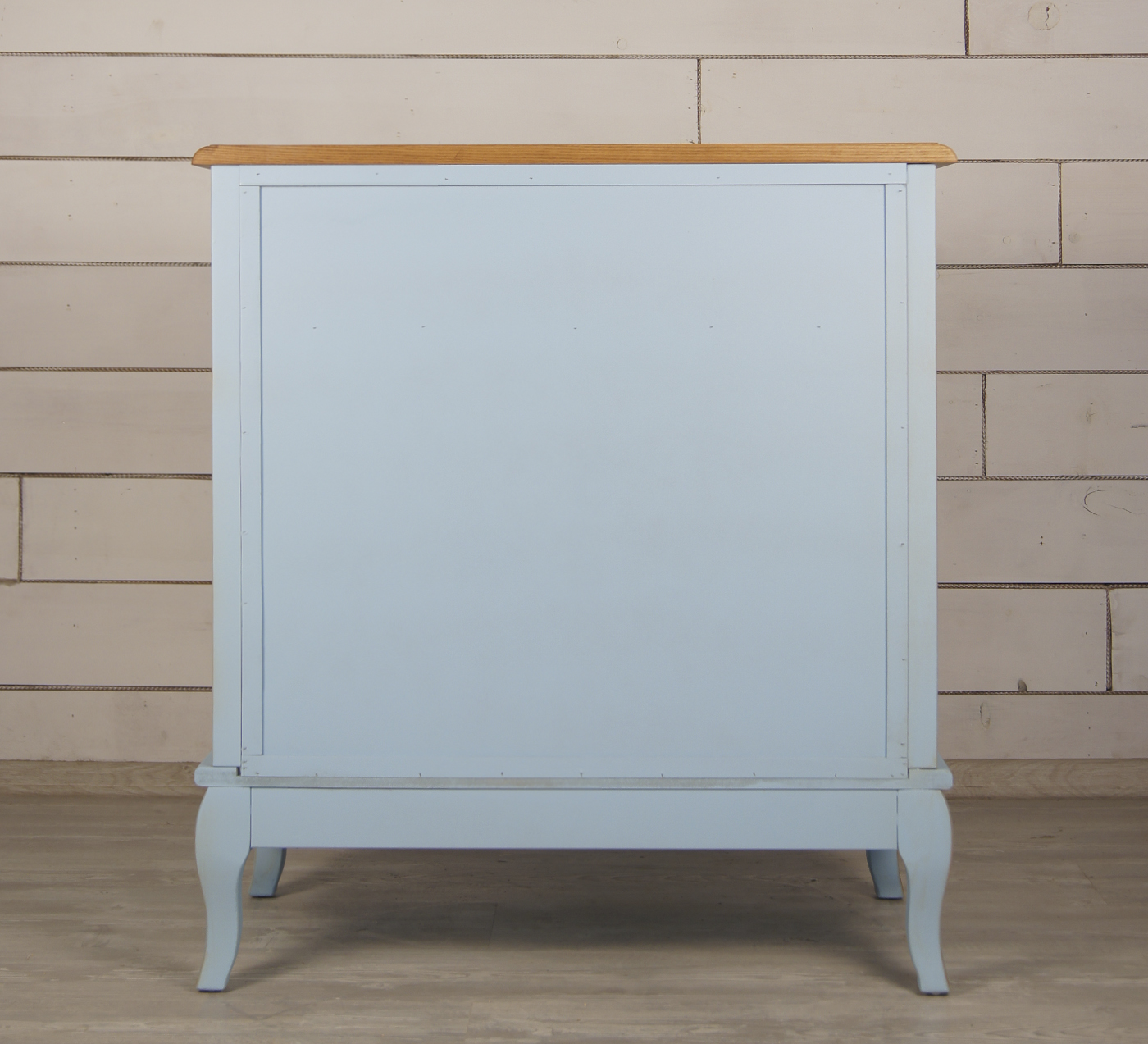 Голубой комод (4 ящика) дерево Leontina