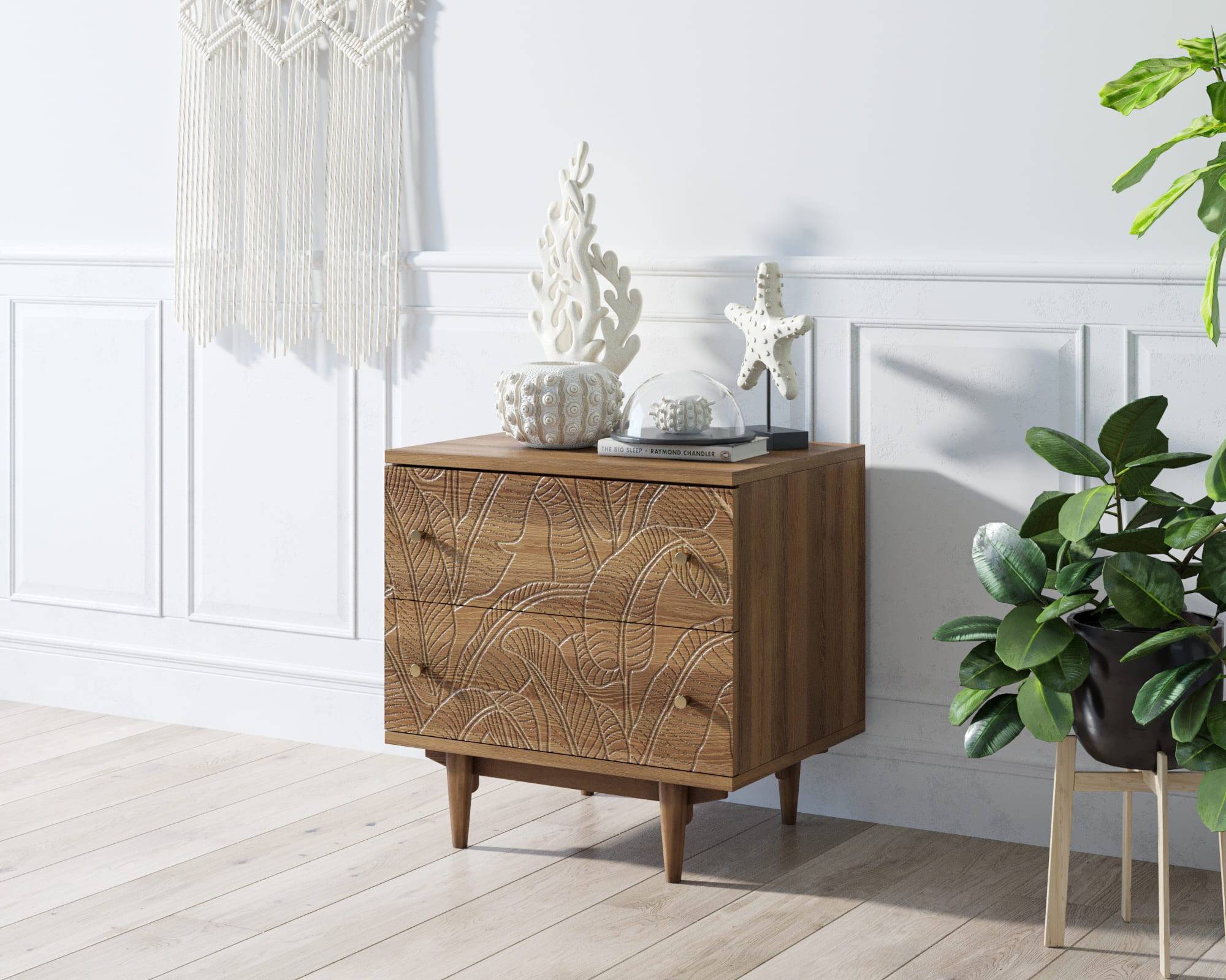 Комод массив ясеня "Boho" 2 ящика джангл