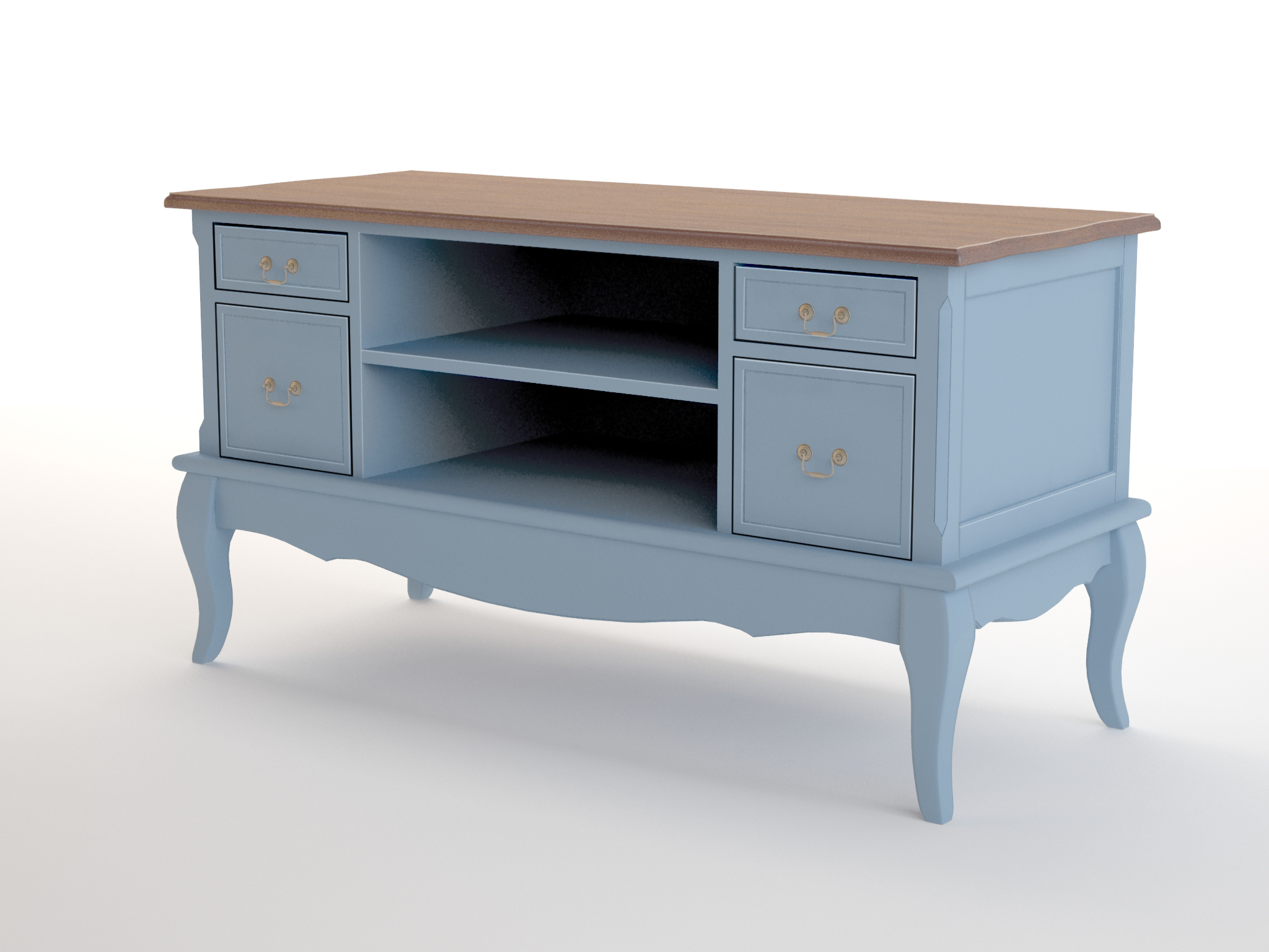 Комод под TV с ящиками "Leontina Blue"