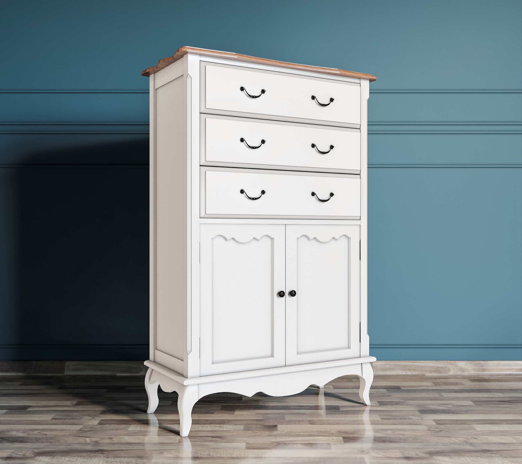 Комод мдф Leontina три ящика две дверки