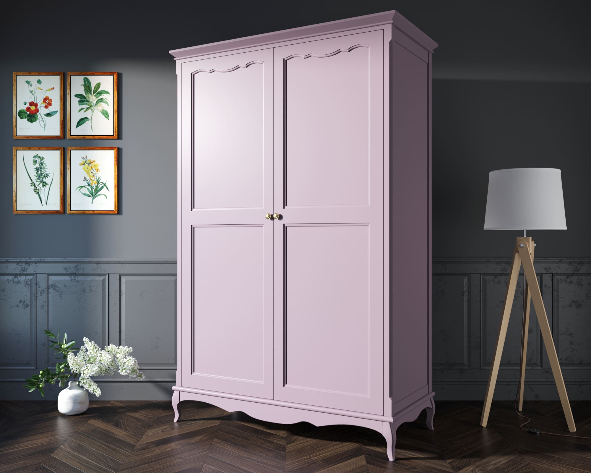 Шкаф "Leontina Lavanda" двустворчатый