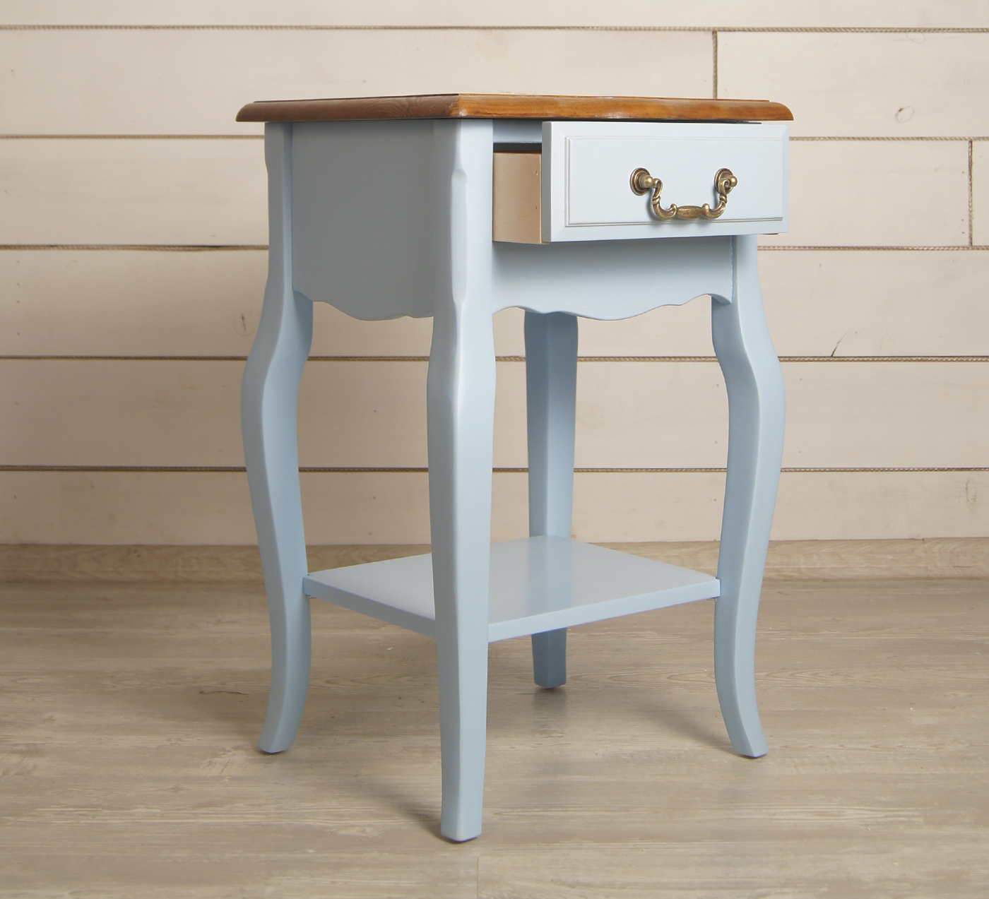 Прикроватная тумба "Leontina Blue" с одним ящиком