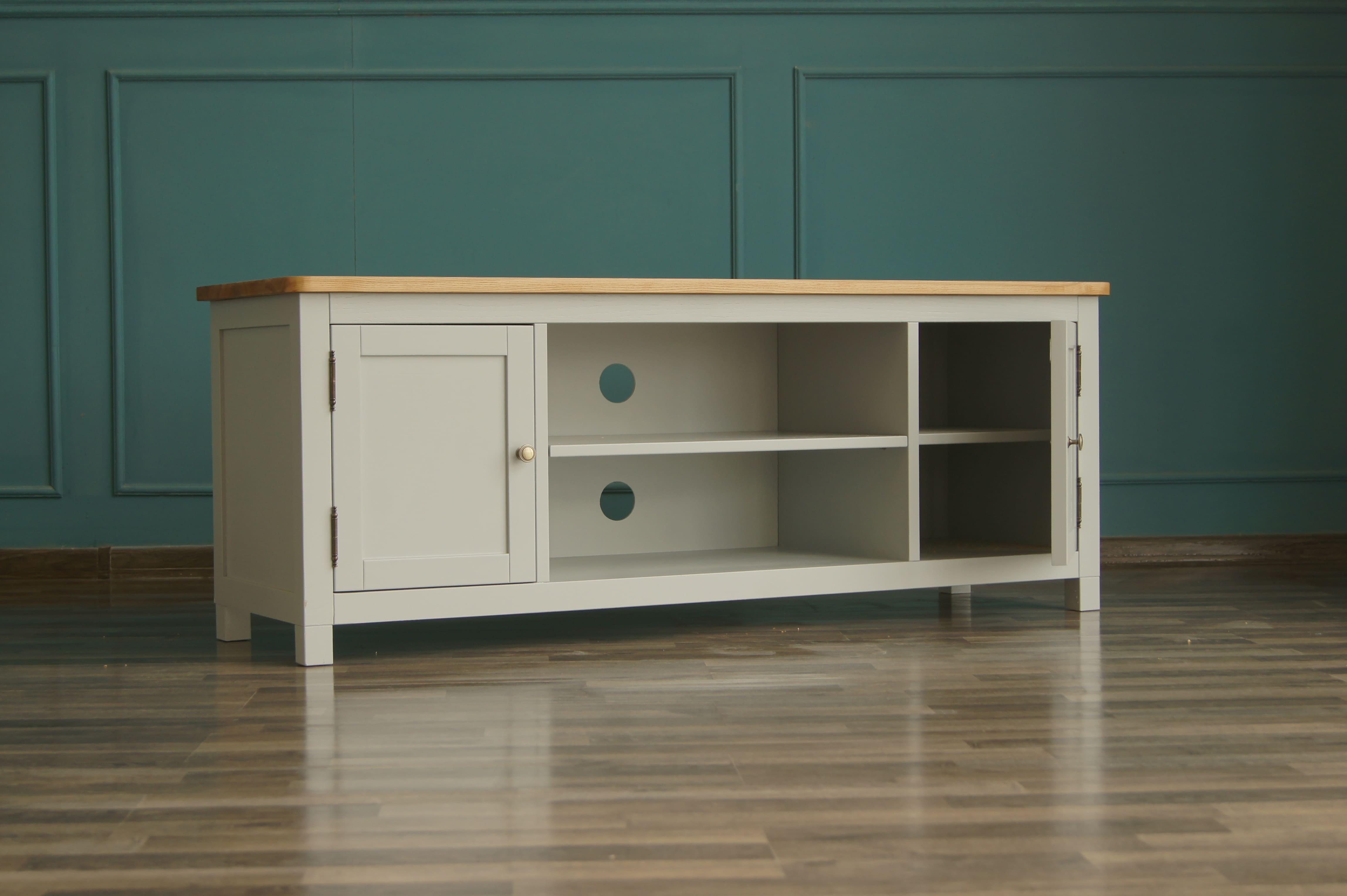 Комод под TV из дерева "Jules Verne" серый