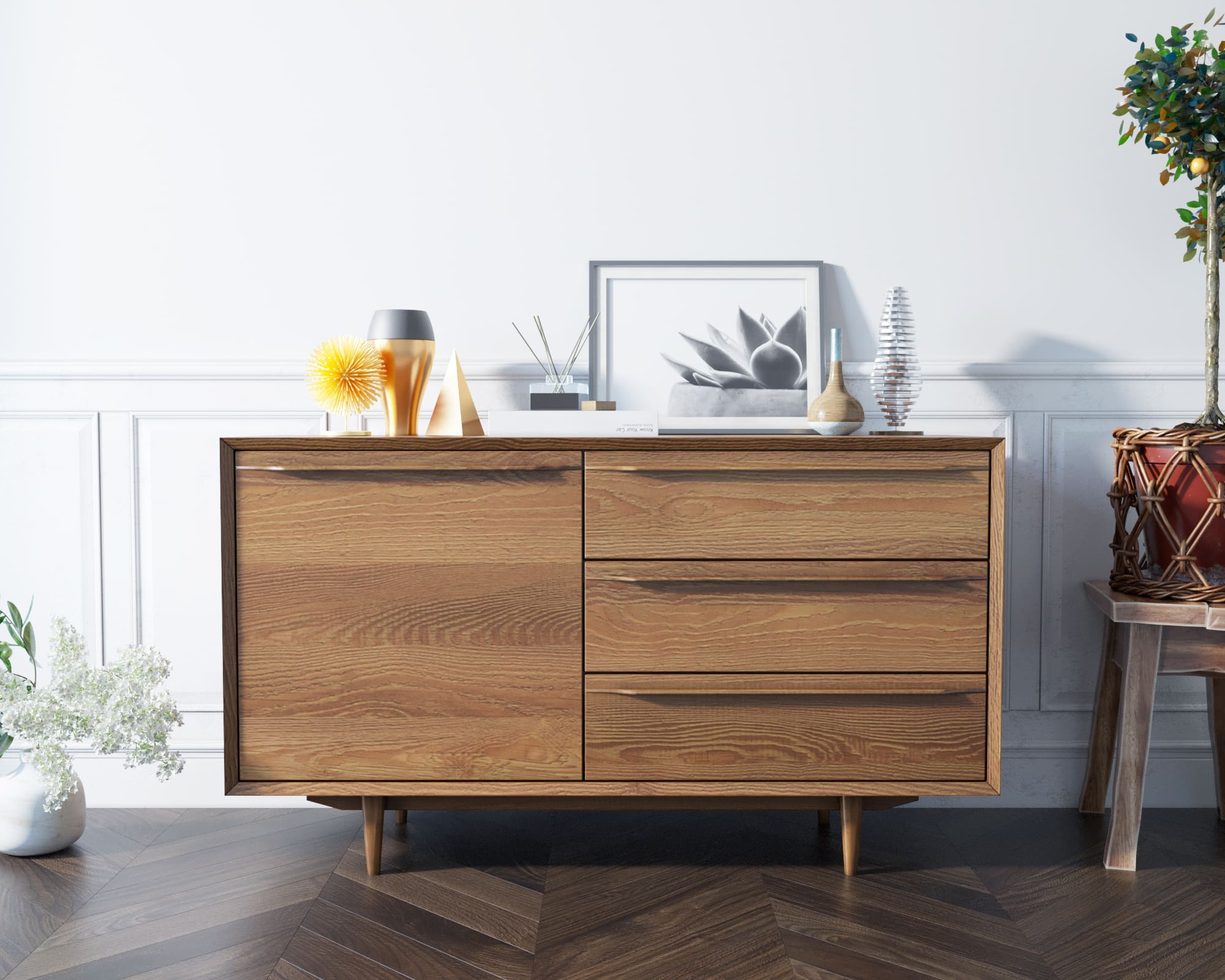 Комод "Bruni" с ящиками и дверкой