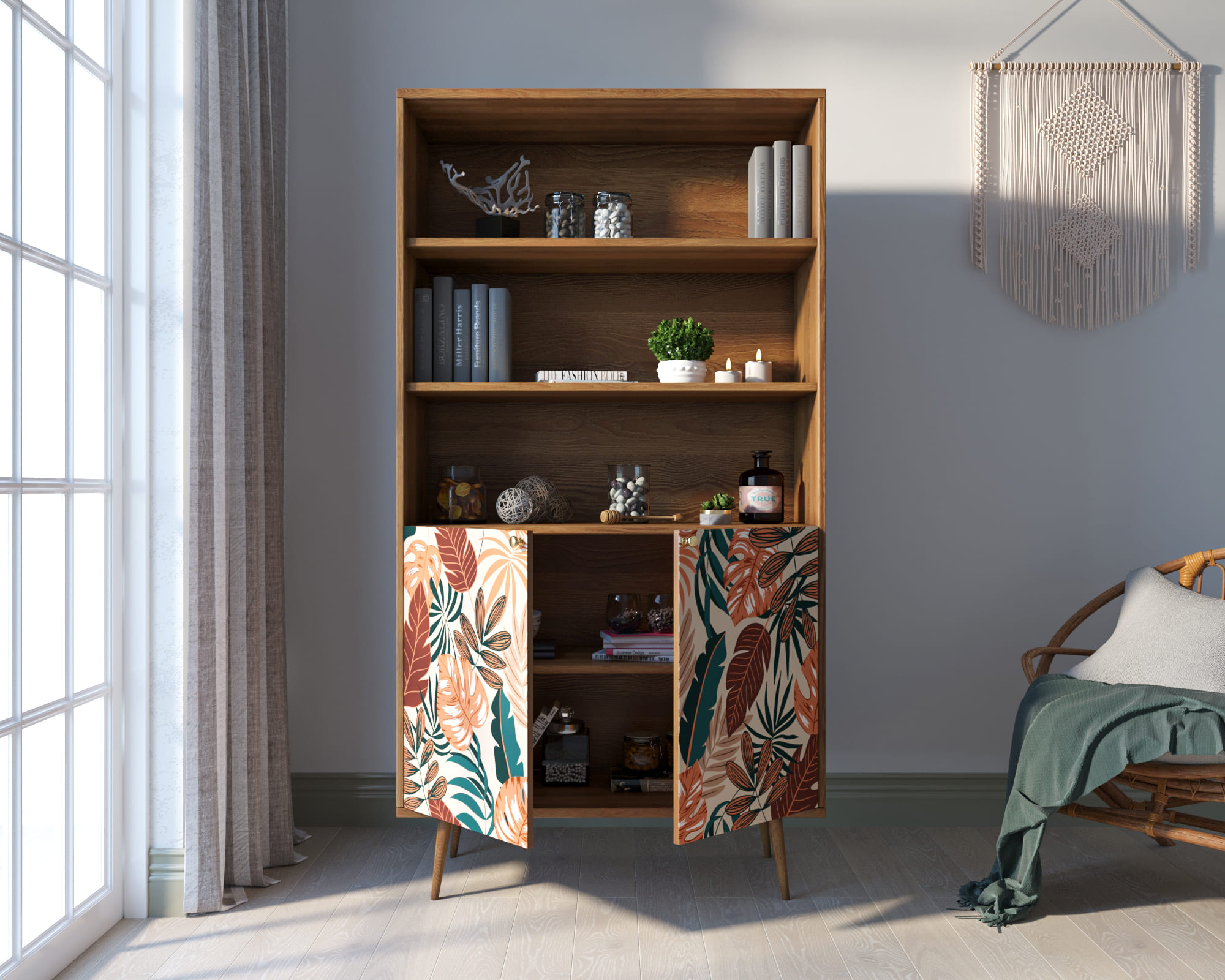 Стеллаж с дверками "Berber"