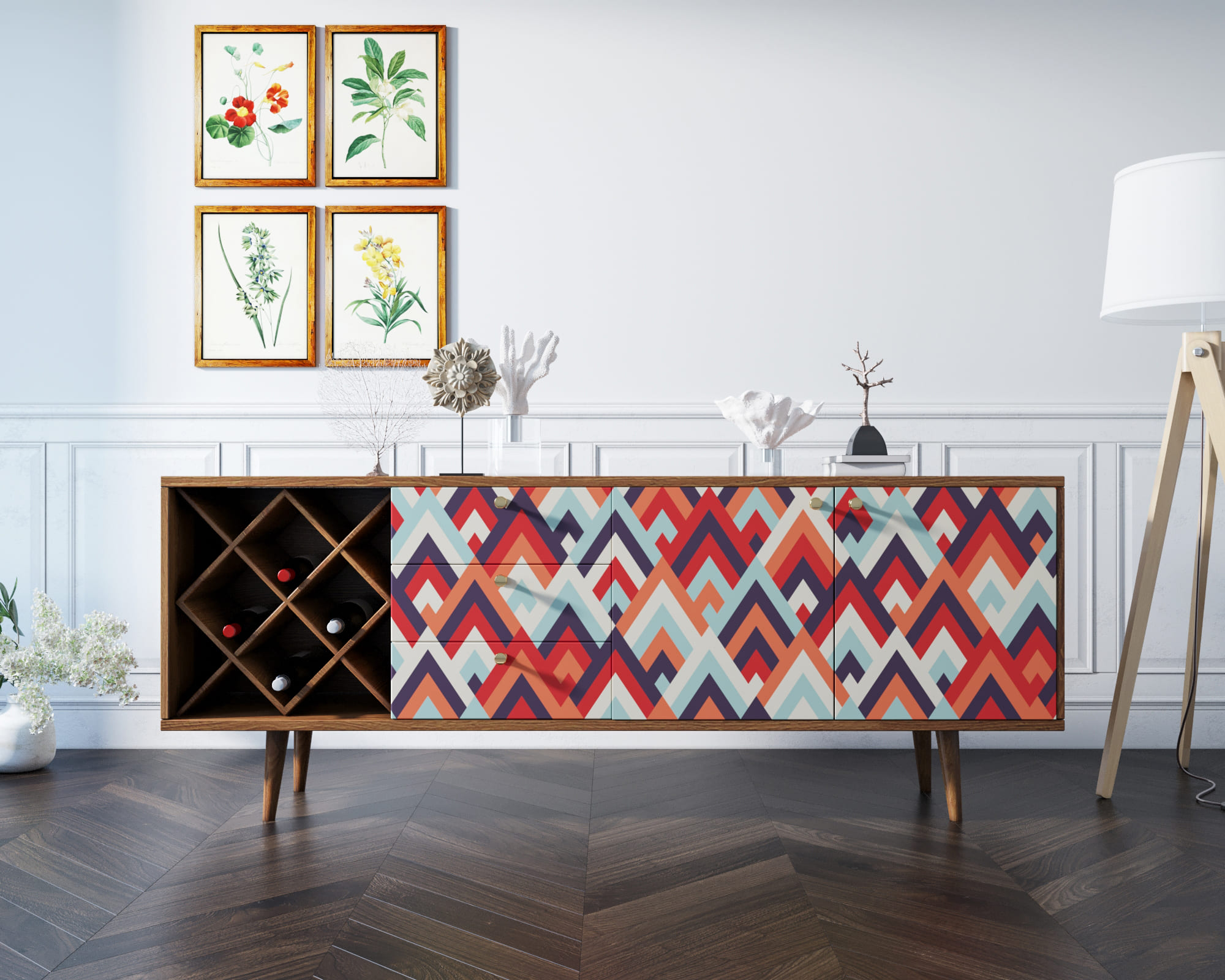 Комод "Berber" удлиненный с бутылочницей