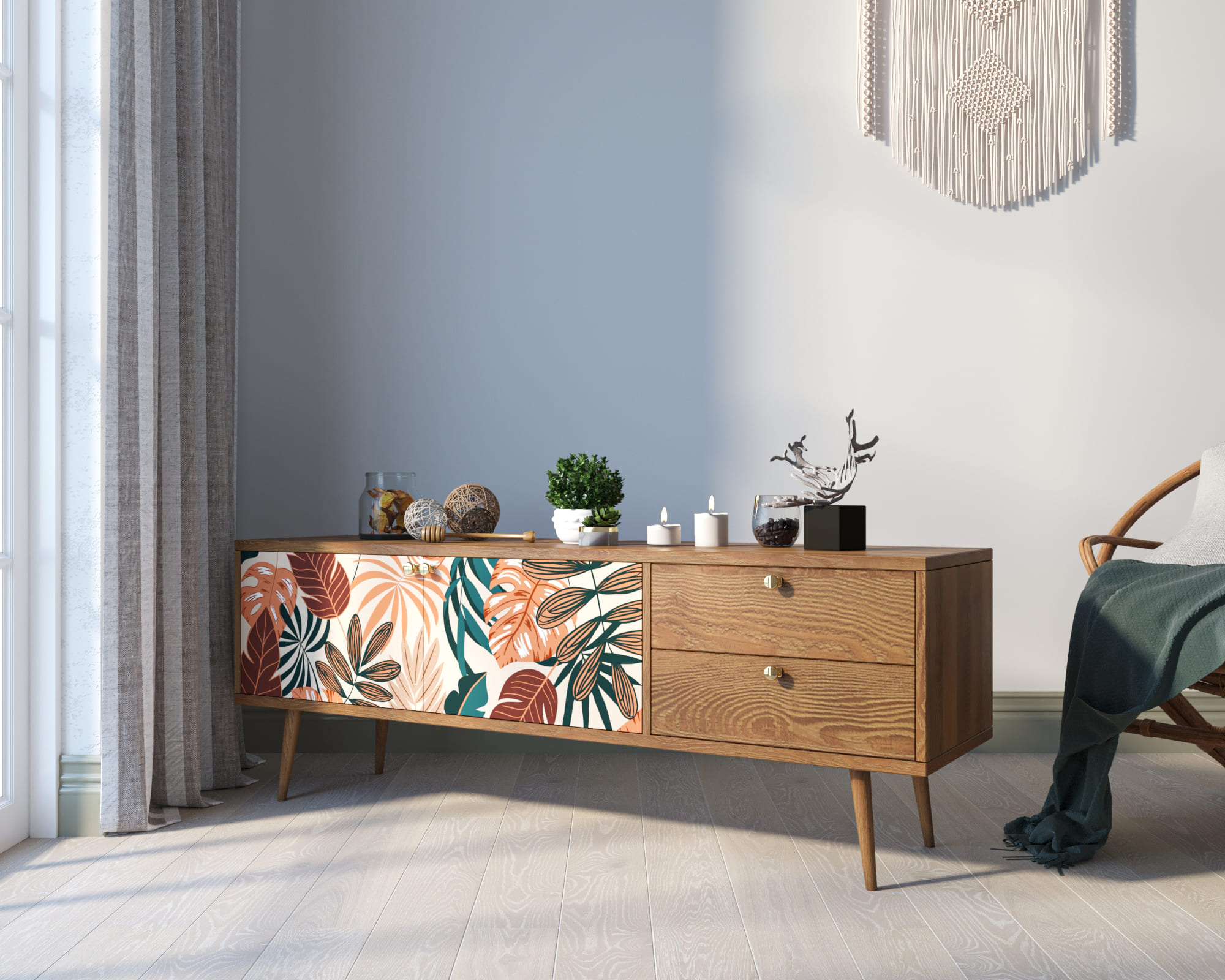 Комод "Berber" два ящика и две дверки