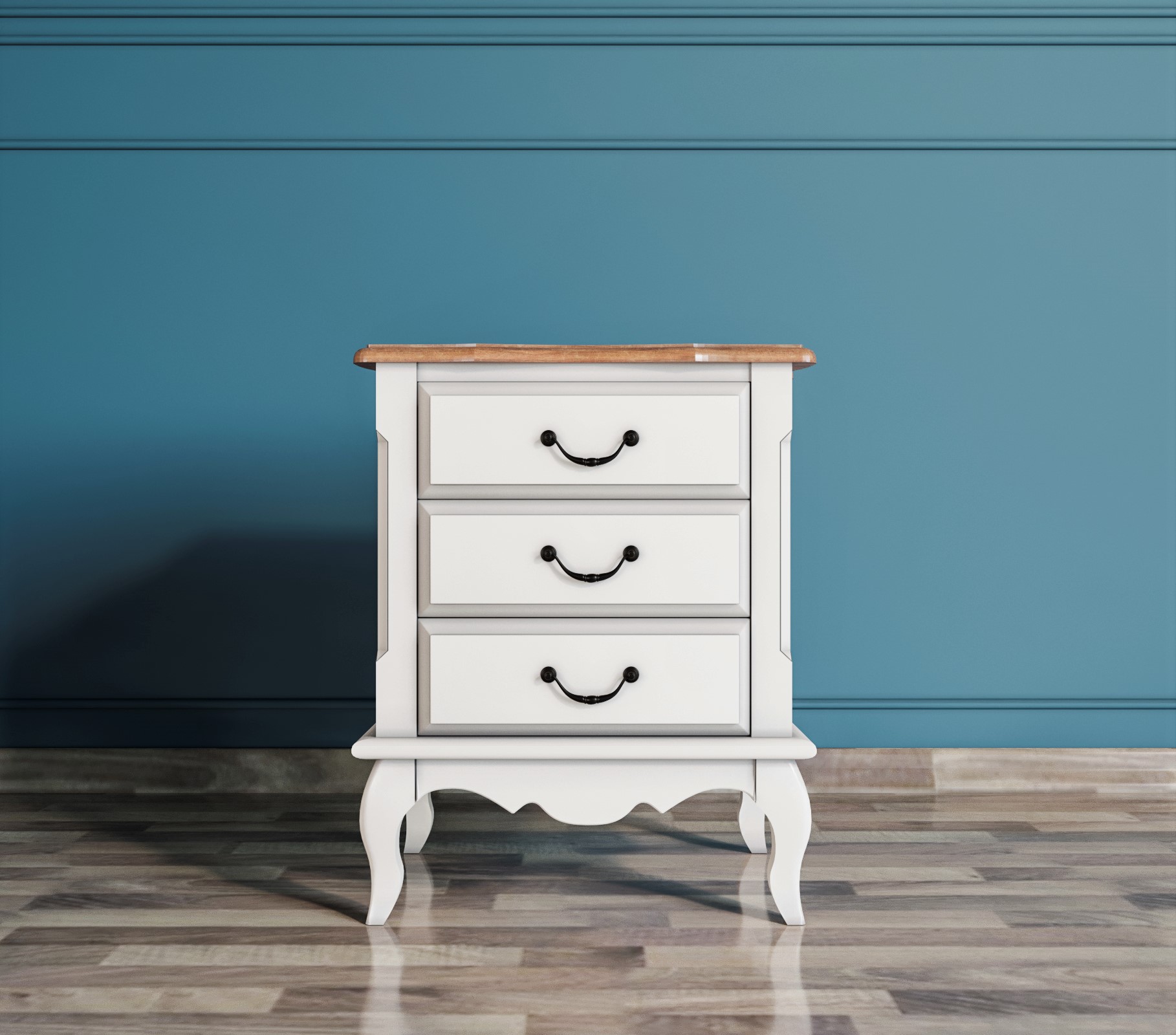 Прикроватная тумба Leontina на три ящика