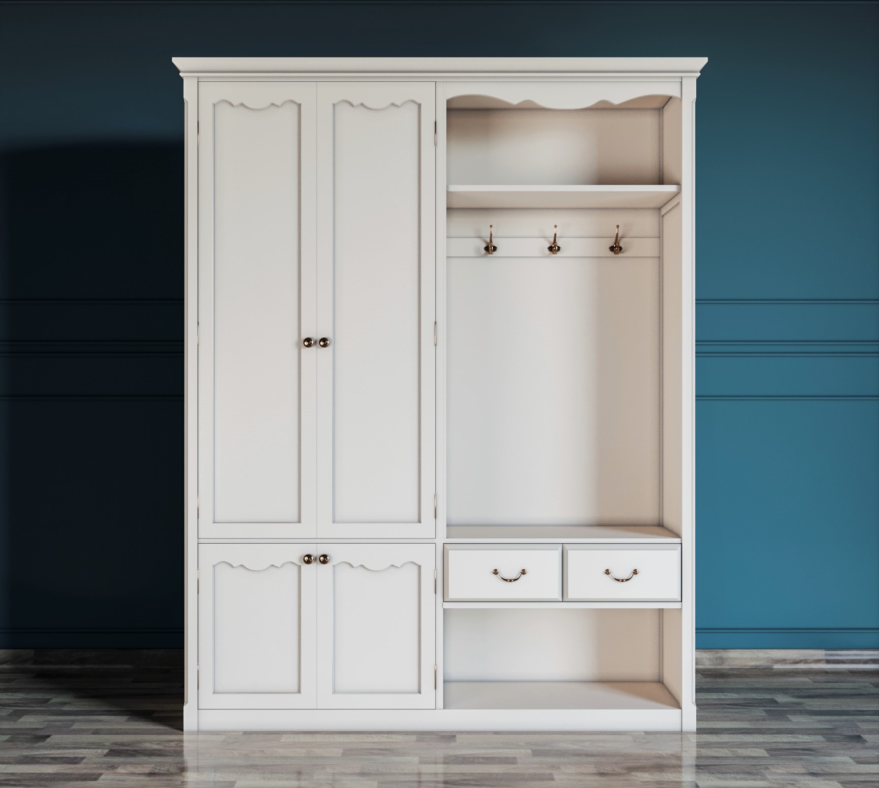 Шкаф-прихожая Leontina с дверками