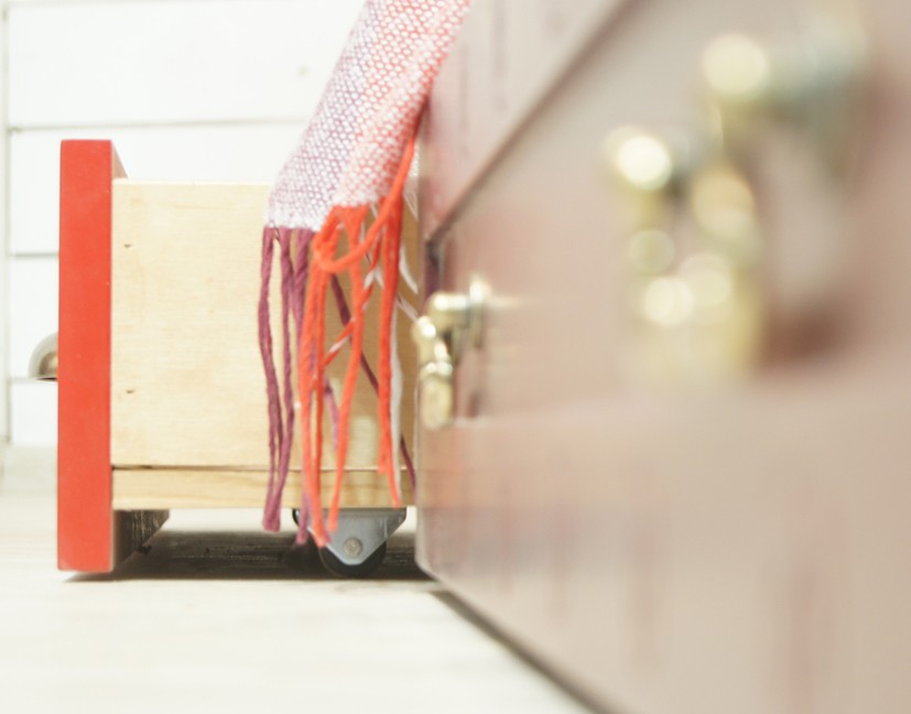 Дизайнерская кровать массив "Gouache Birch"