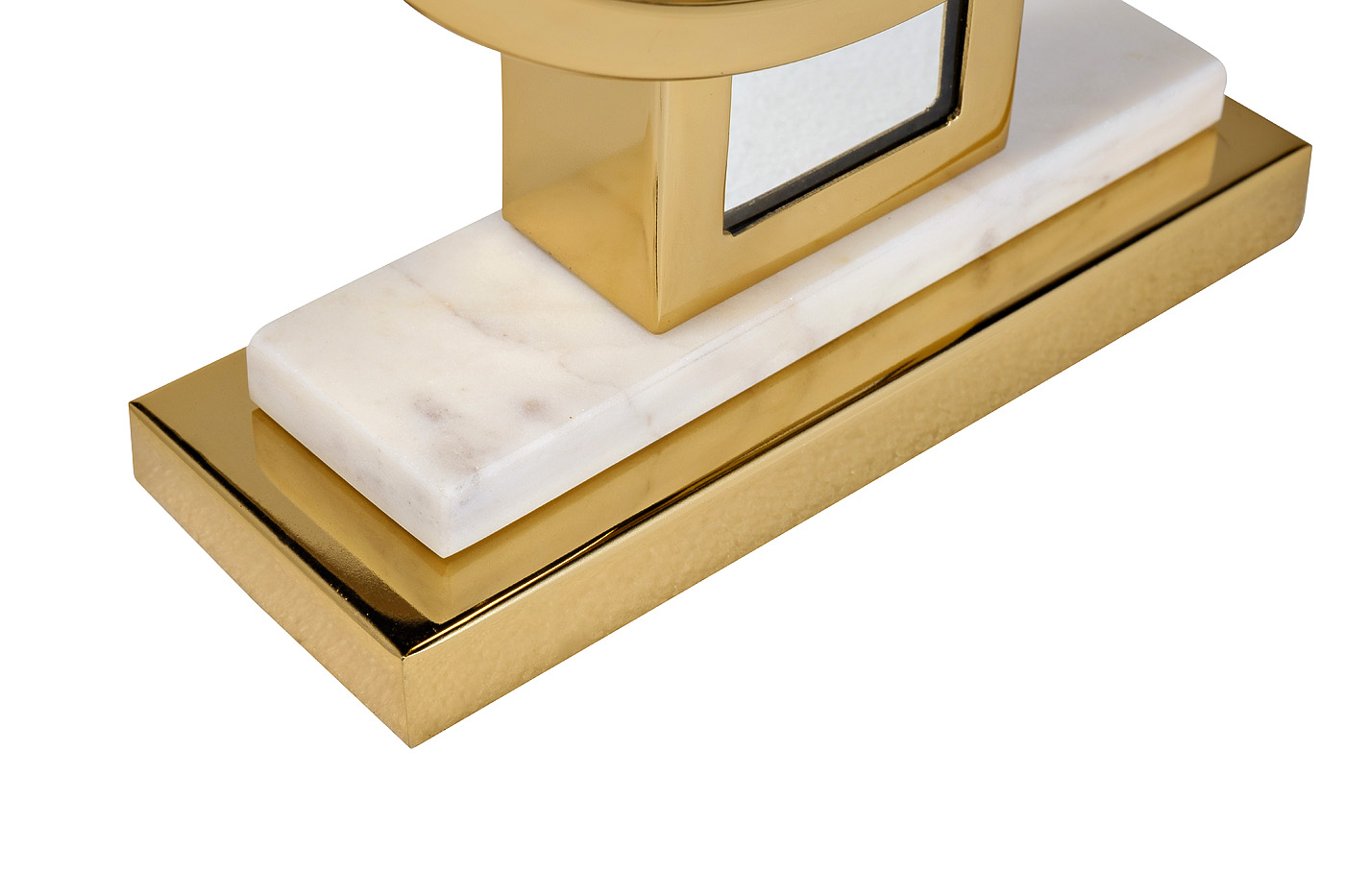 79MAL-5792 Часы настольные зеркальные цвет золото H40см