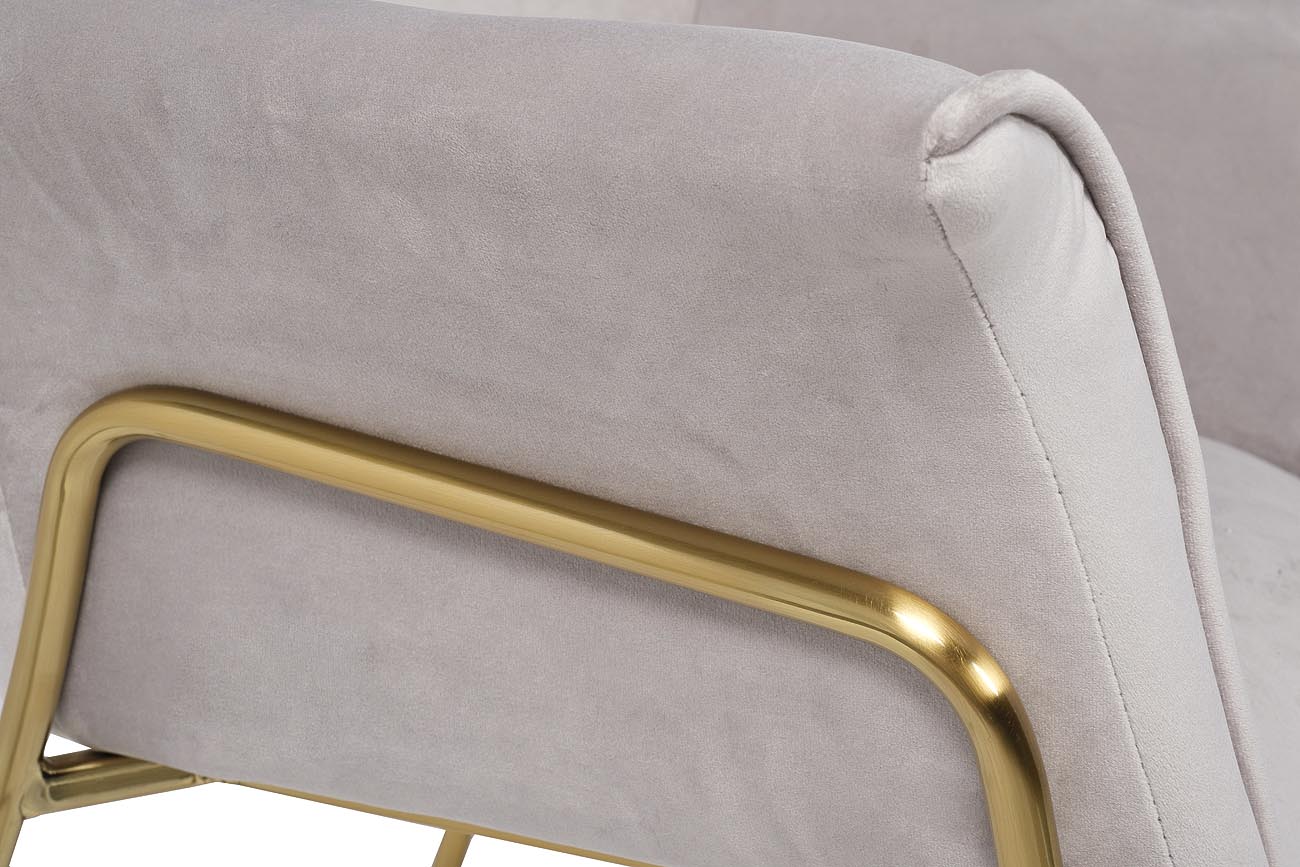 30C-1127-Z GRE Кресло, велюр светло-серый