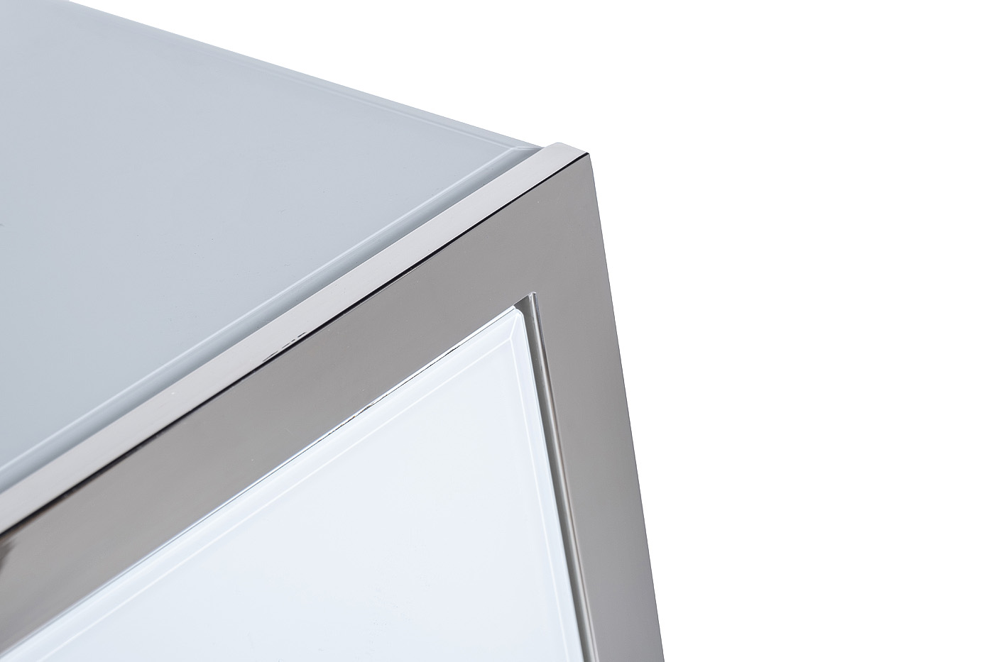 KFG103 Консоль, 2 ящика, белая/ хром 