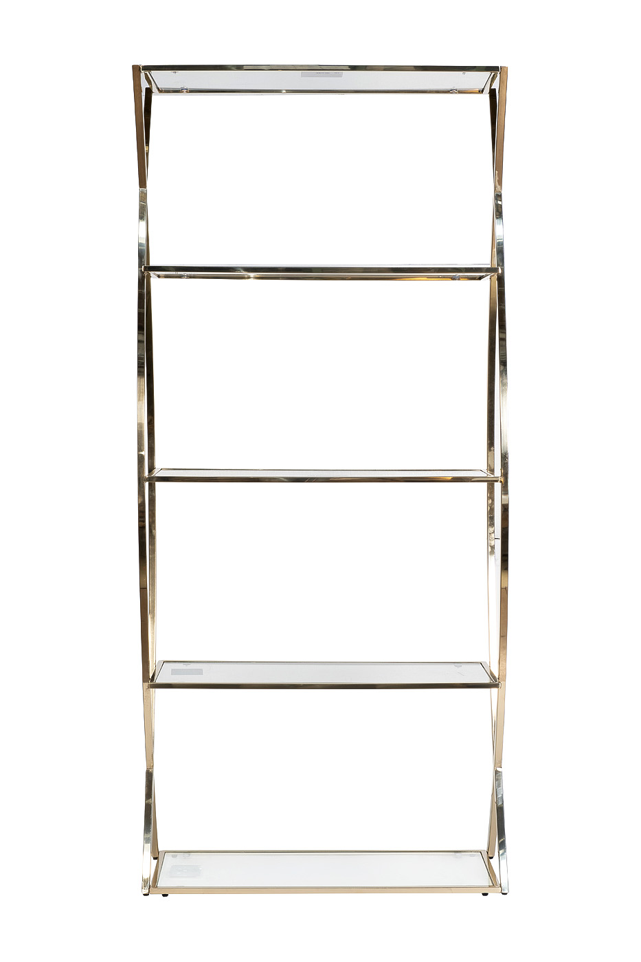 13RXSH3232-GOLD Стеллаж стекло прозр/золото