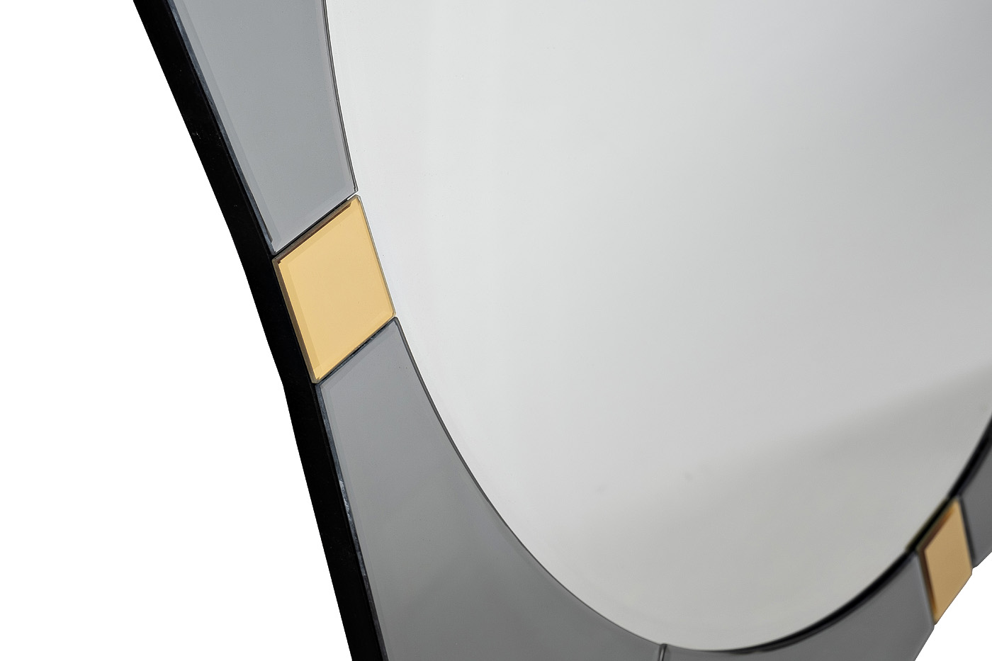 KFG124 Зеркало квадратное с золотыми вставками 