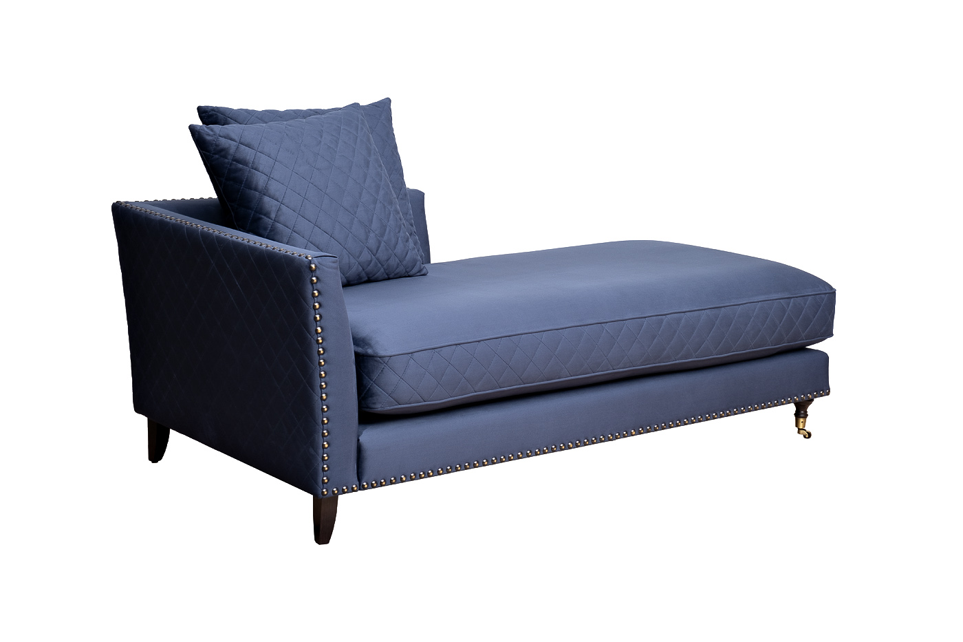 Диван-Кушетка Sorrento правая, велюр тёмно-синий Colt034 SIN