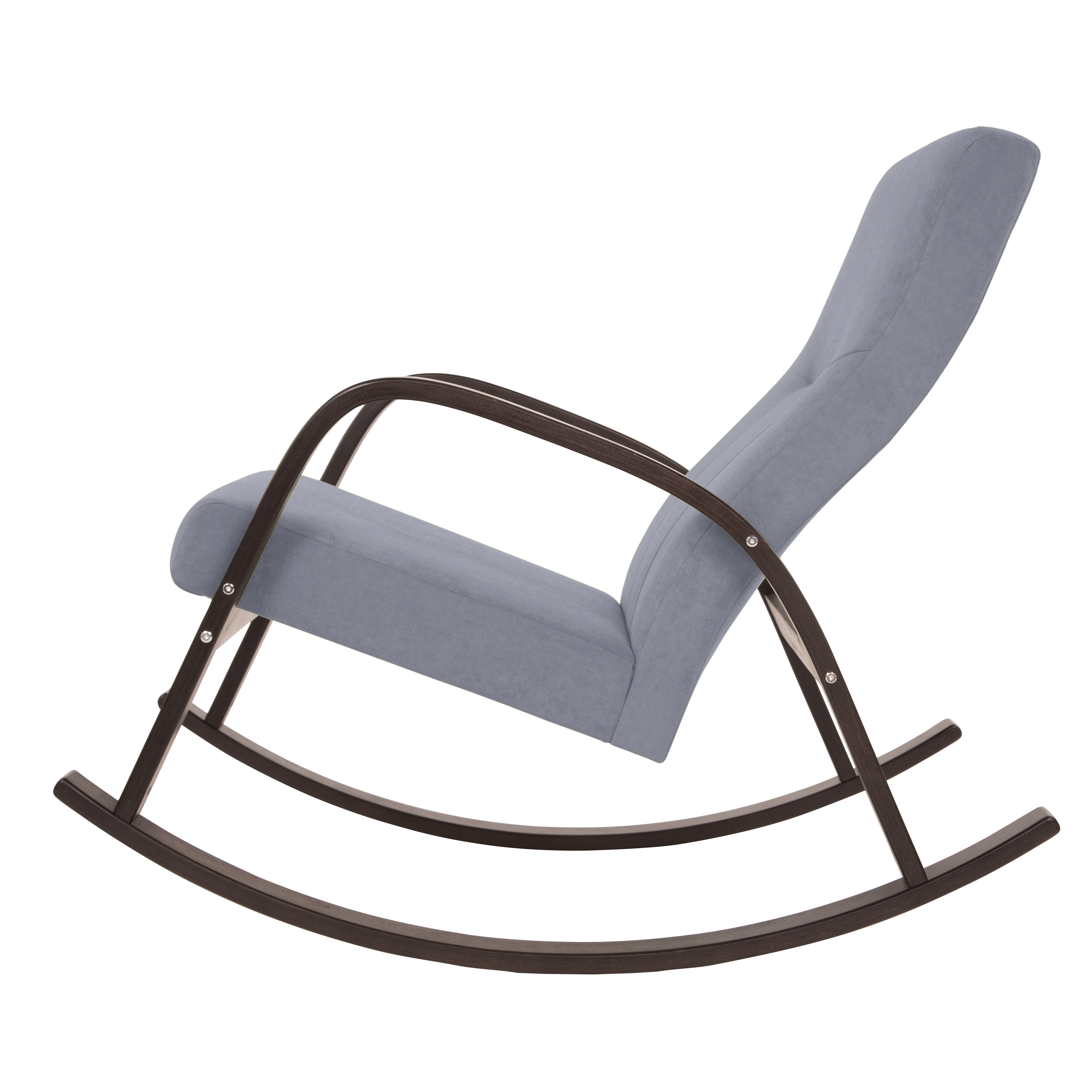 кресло-качалка Ирса Фреш 12 светло-серый каркас Орех