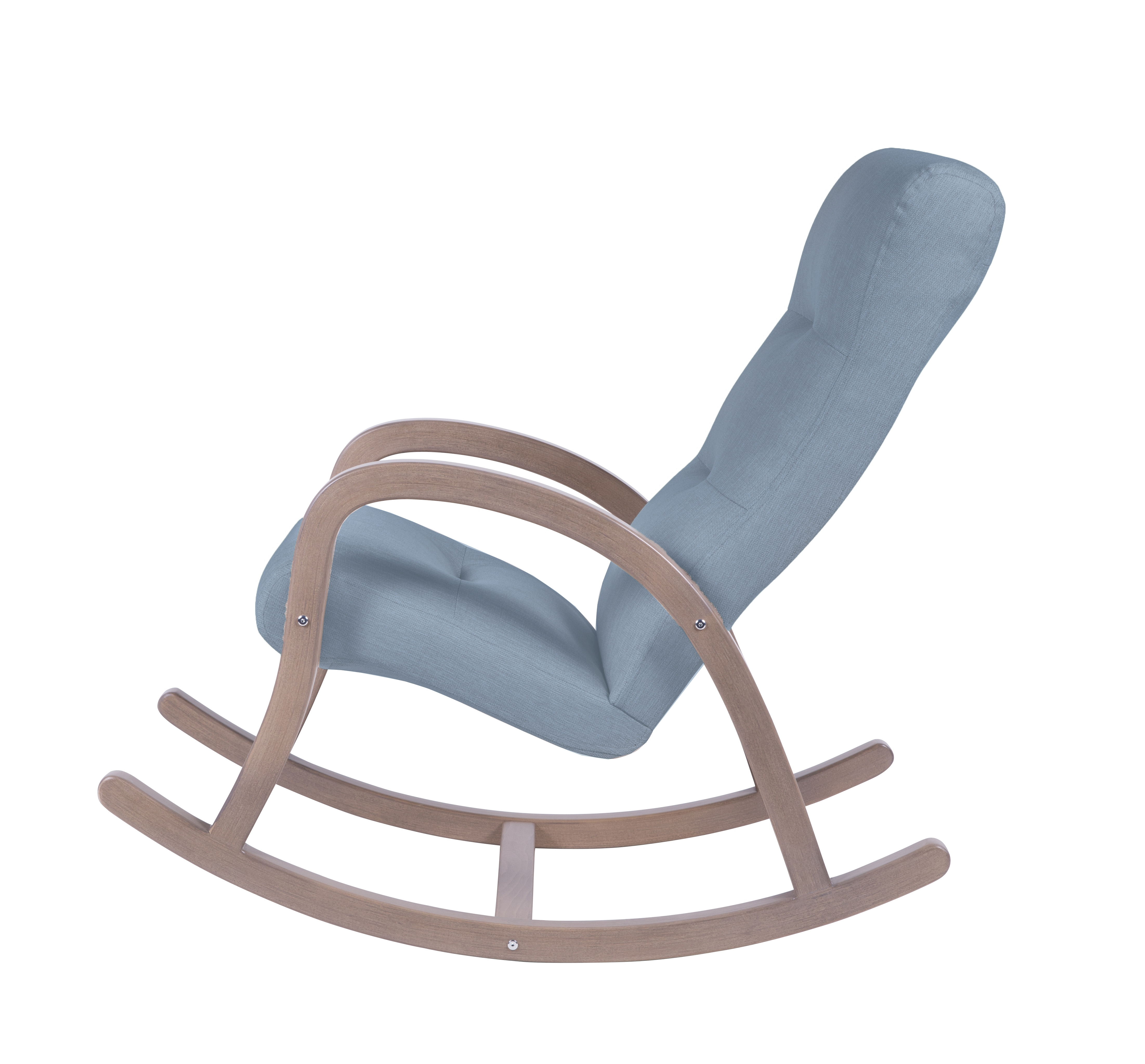 кресло-качалка Камея  фреш 11 голубой каркас  Шимо