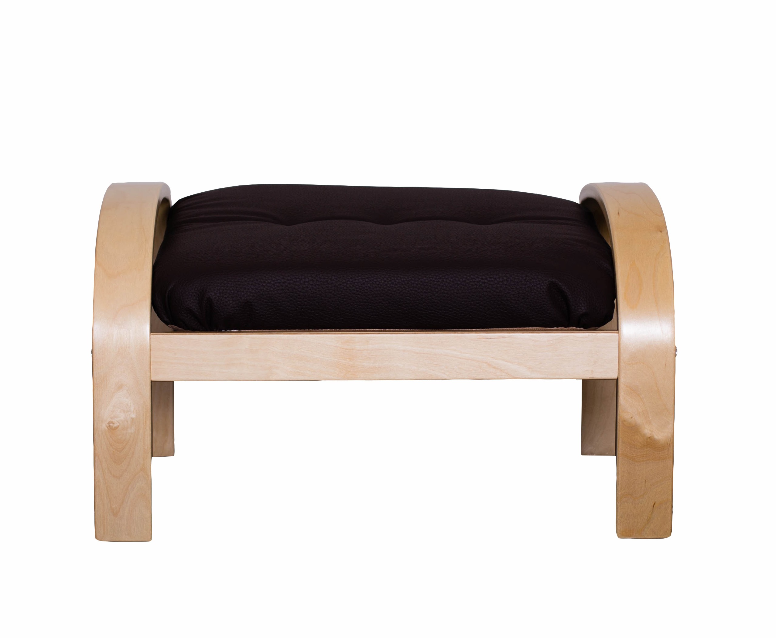 пуф Сайма Экокожа шоколад каркас Берёза белая