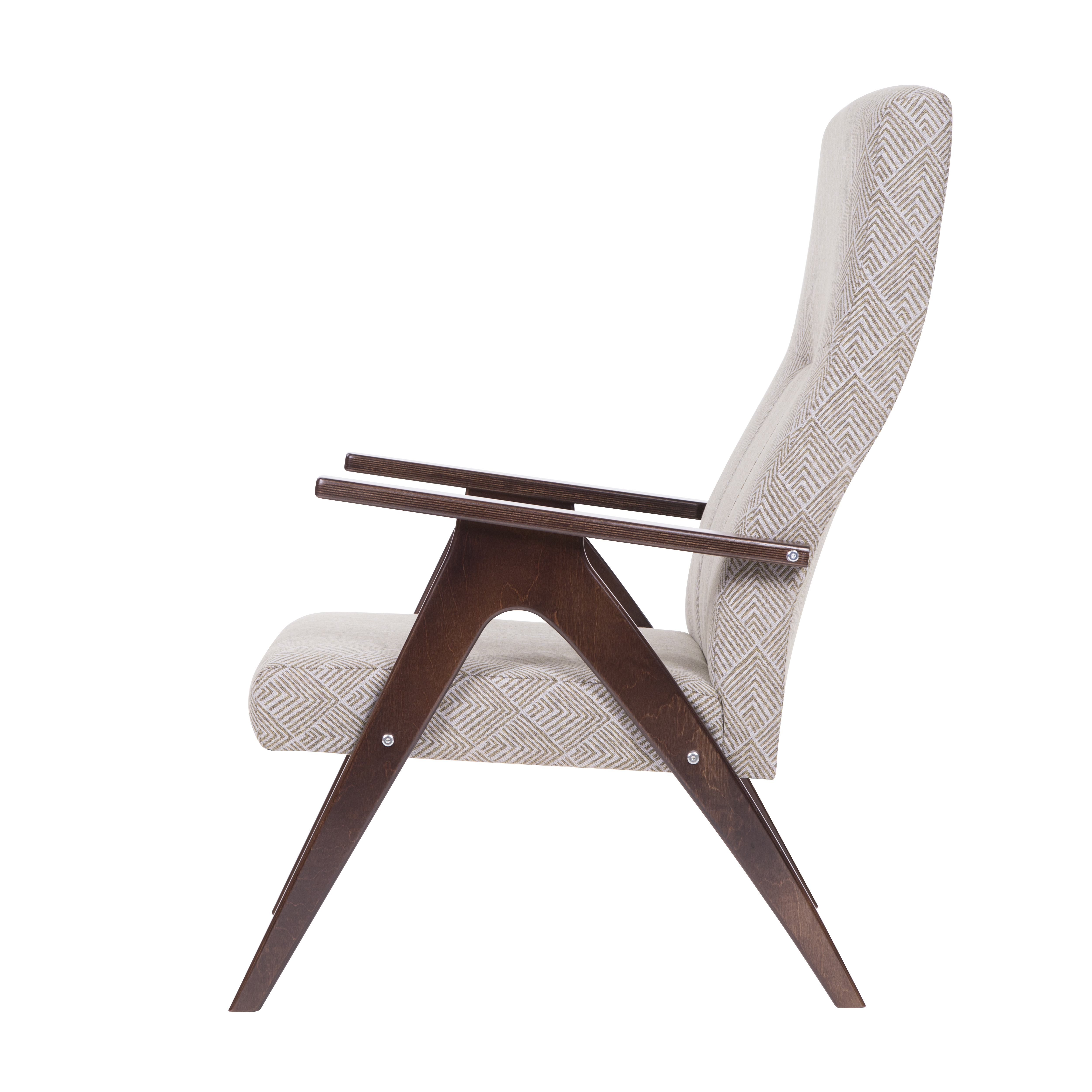 кресло Оскар  Графит каркас  Орех