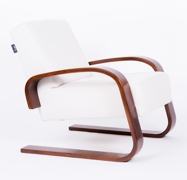 кресло Рица Гардения каркас Вишня