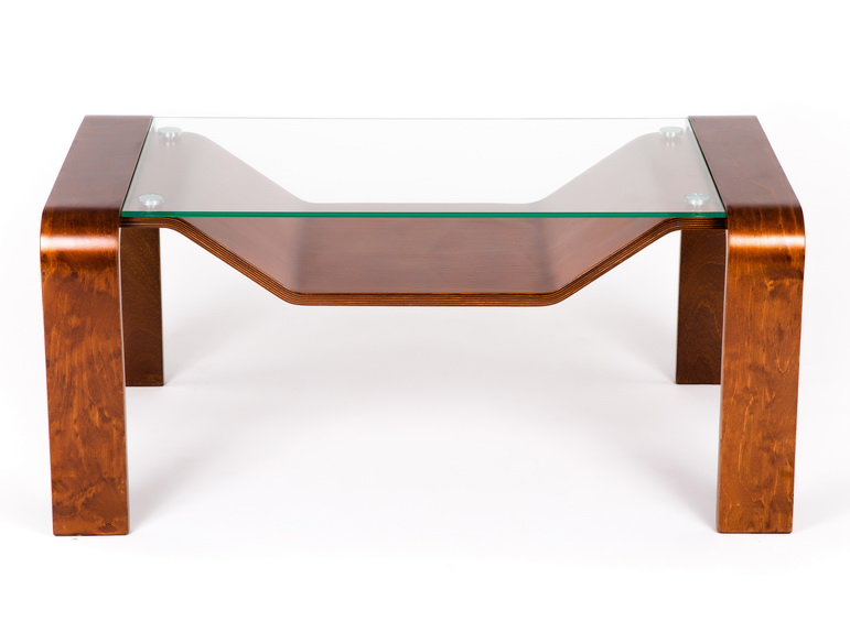 журнальный стол Гурон 1   каркас  Вишня