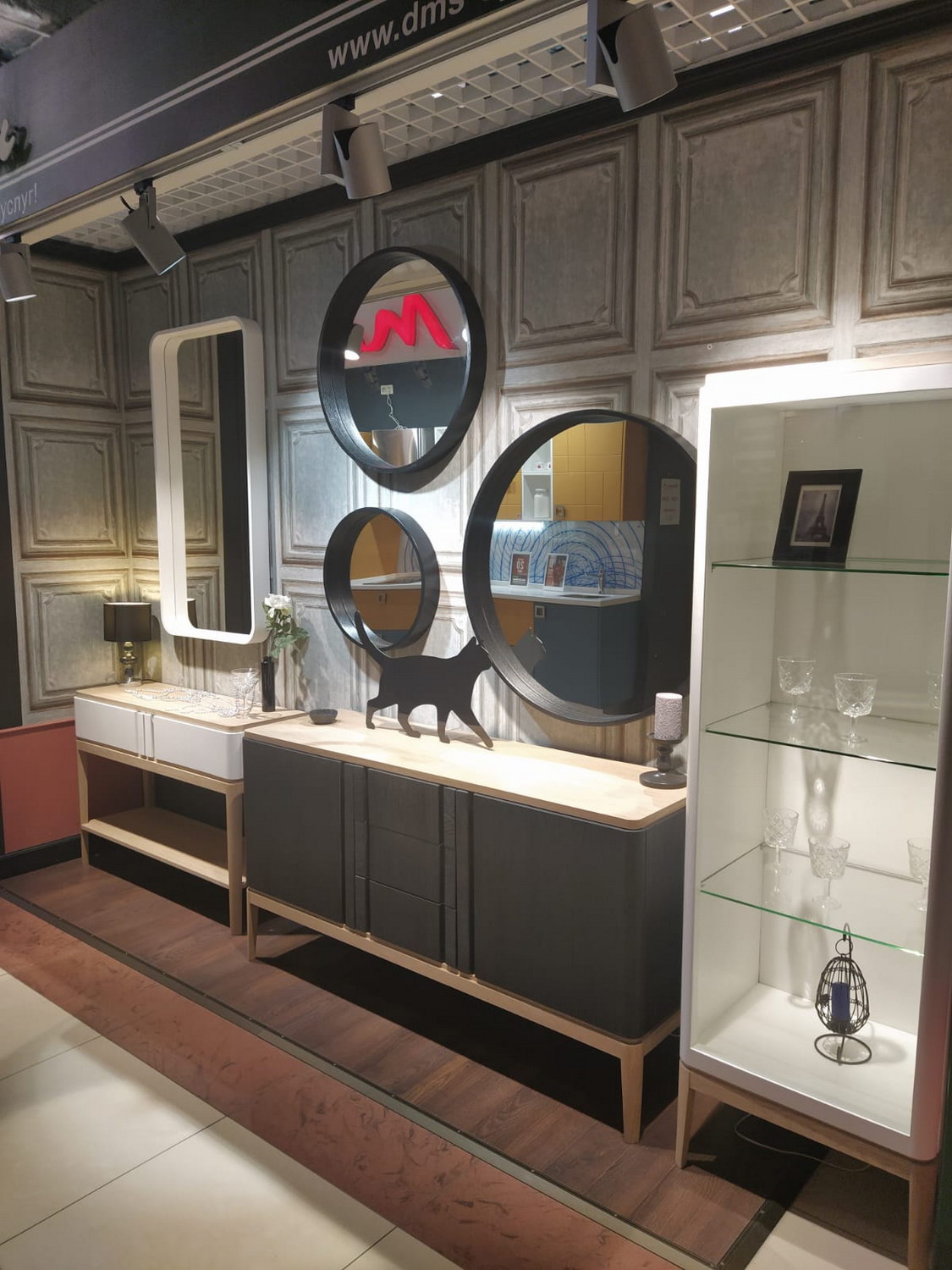 Комод с ящиками массив дуба чёрный ICON’S РВ 803 (выставочный образец)