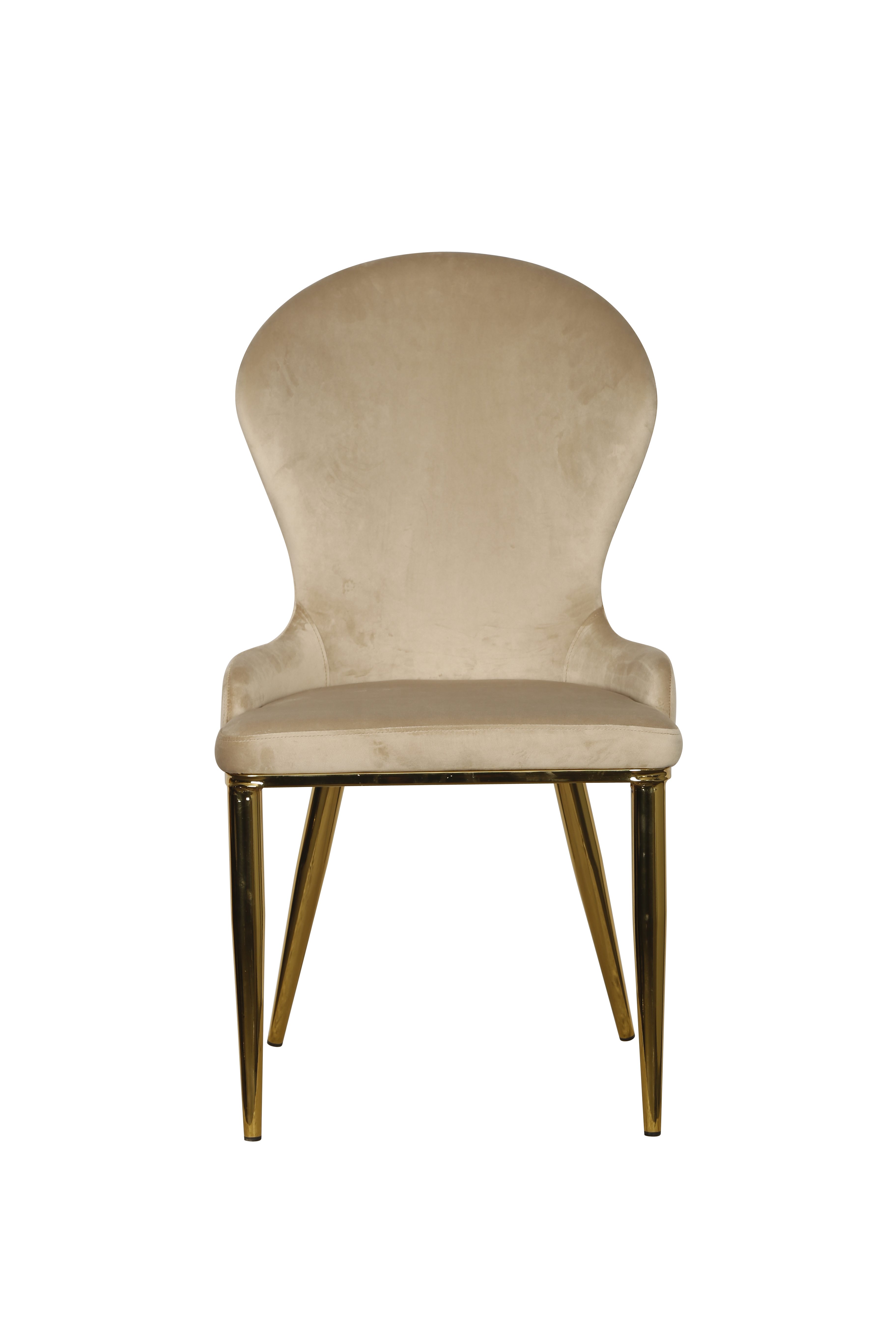 Стул обеденный Констанция TW-1163, бежевый/золото