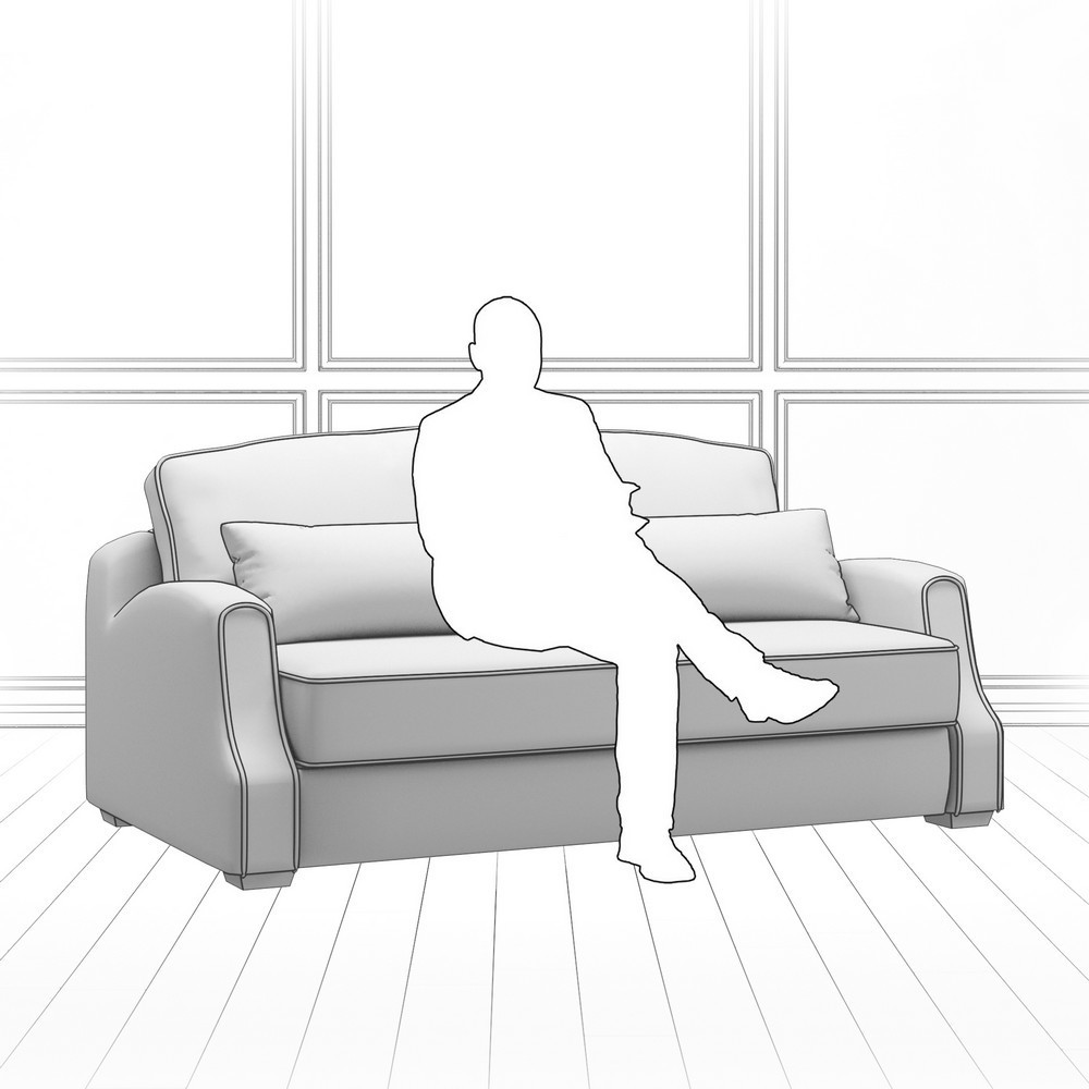 Диван Corsa (с механизмом) DCr-I-180-K03-KaB12-0366