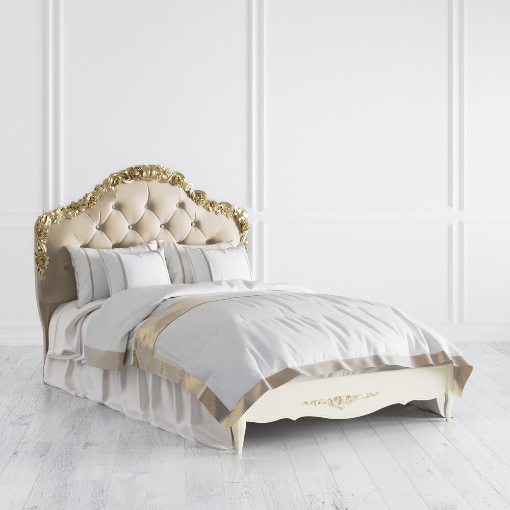 Кровать с мягким изголовьем 120*200 